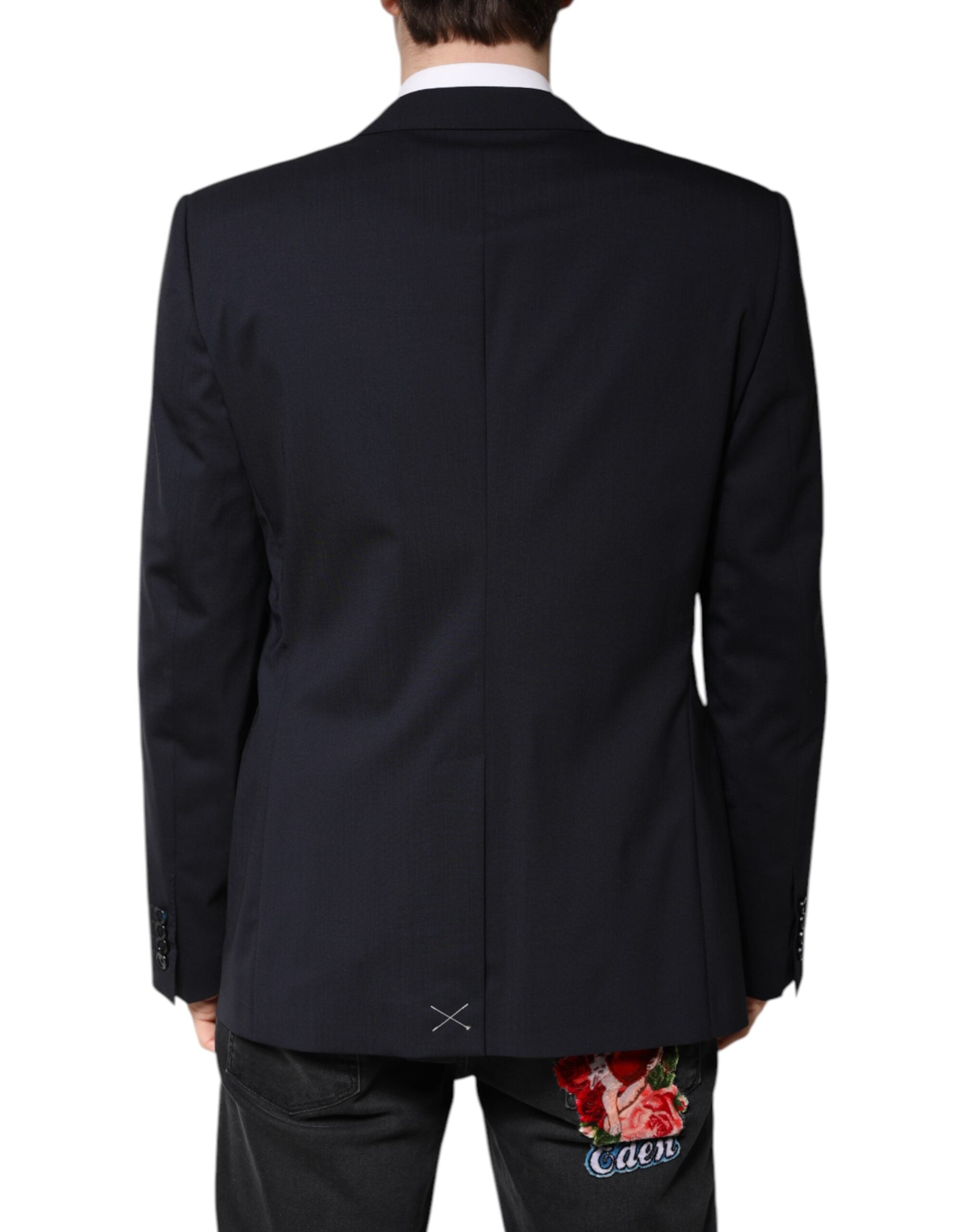 Black MARTINI Single Breasted Coat Blazer