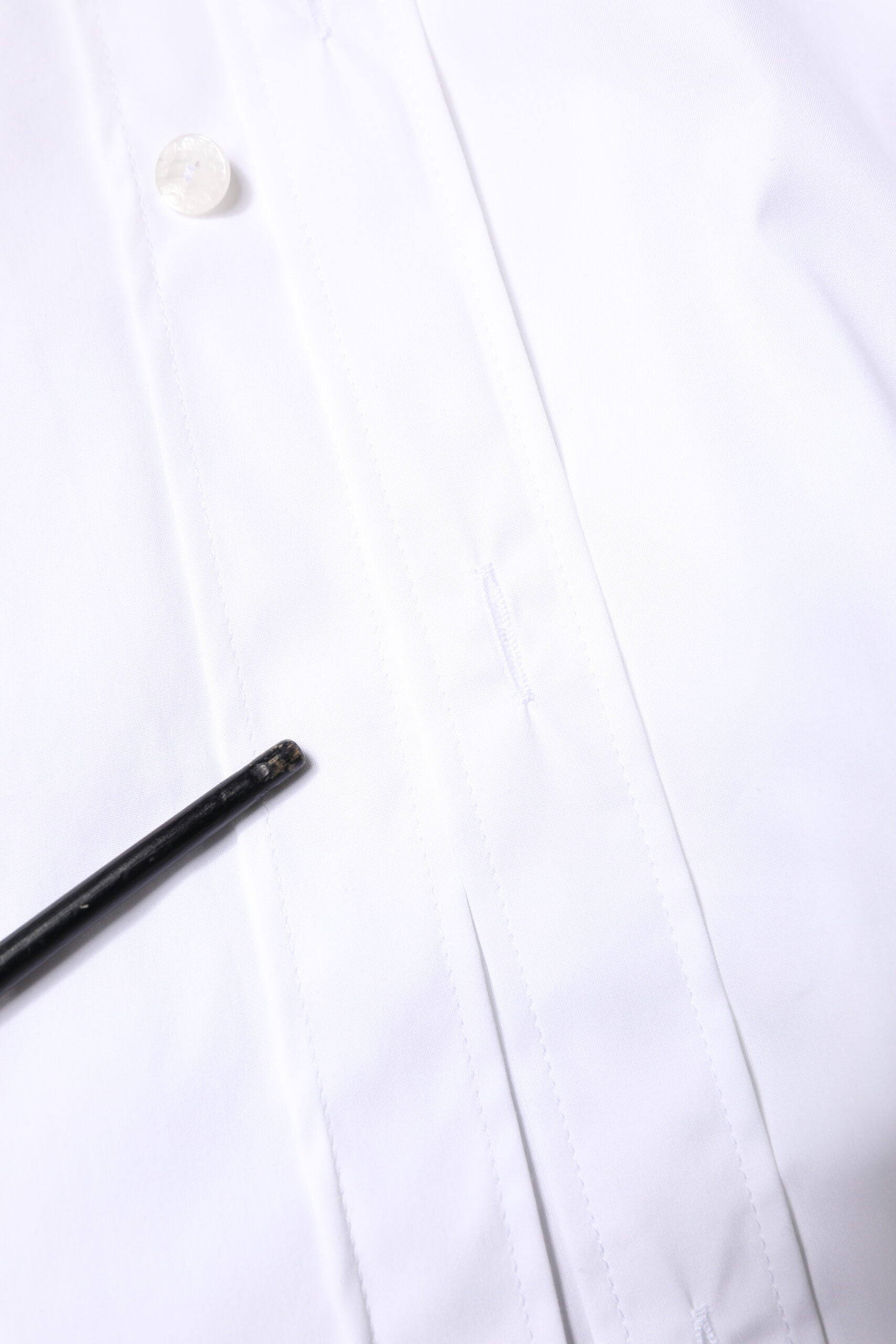 White Cotton GOLD Men Dress Formal Shirt