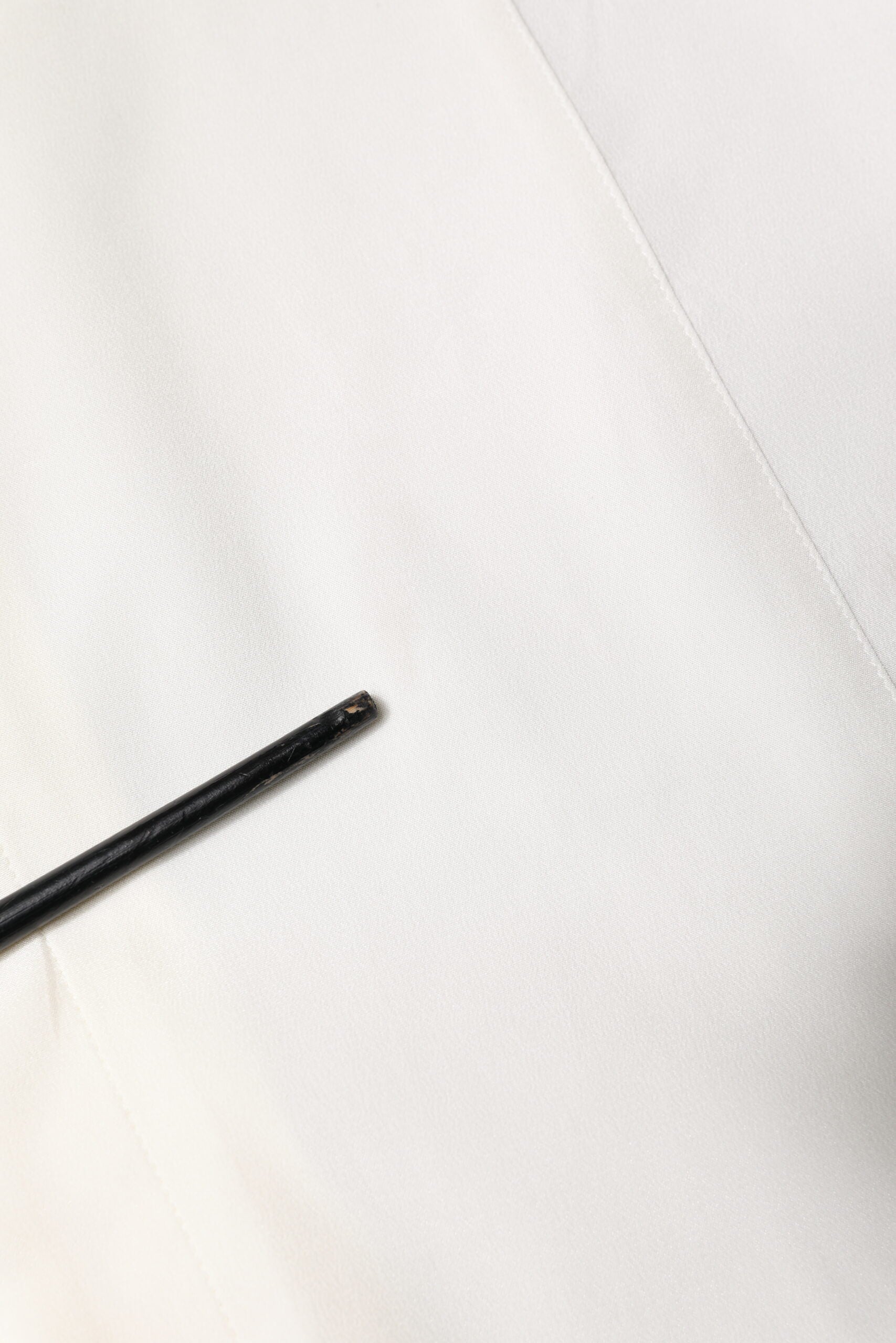 White Silk GOLD Dress Formal Collared Shirt