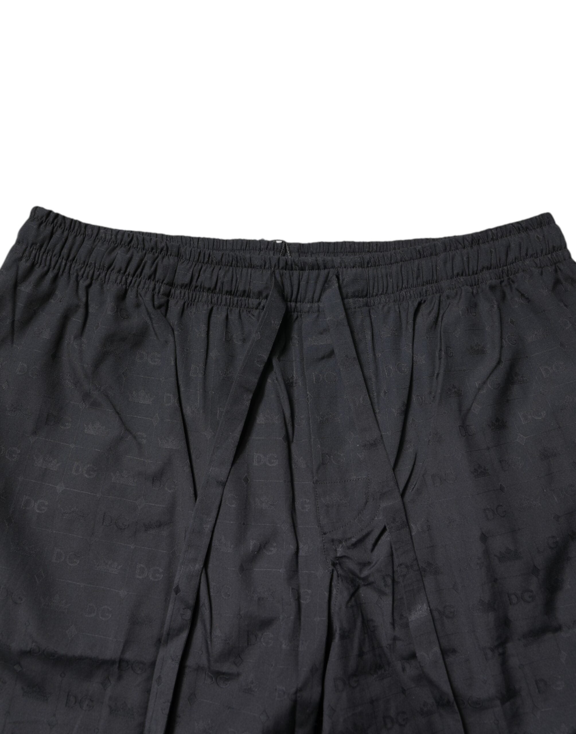 Black Cotton Men Pajama Set Sleepwear