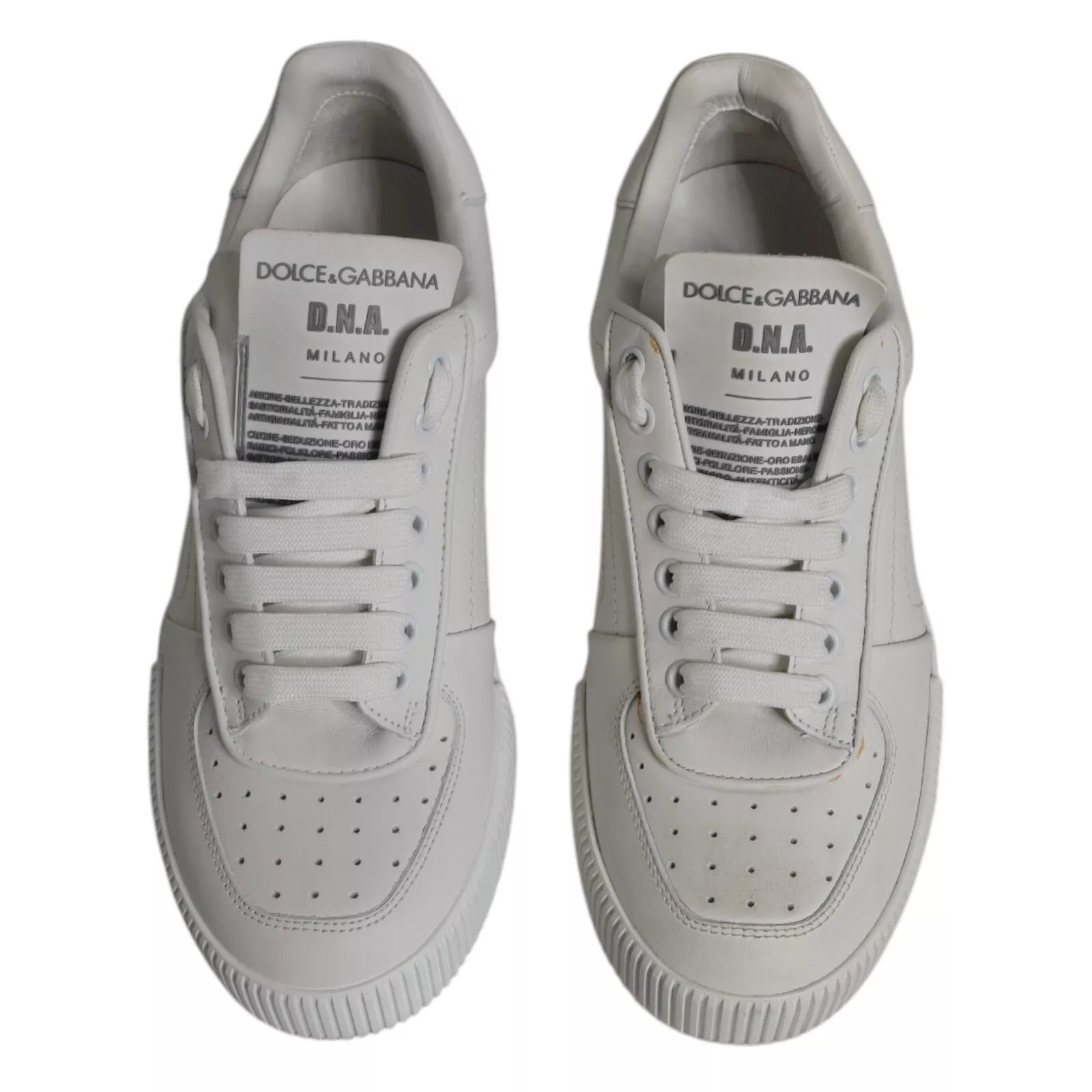 White Miami Leather Low Top Sneakers Shoes