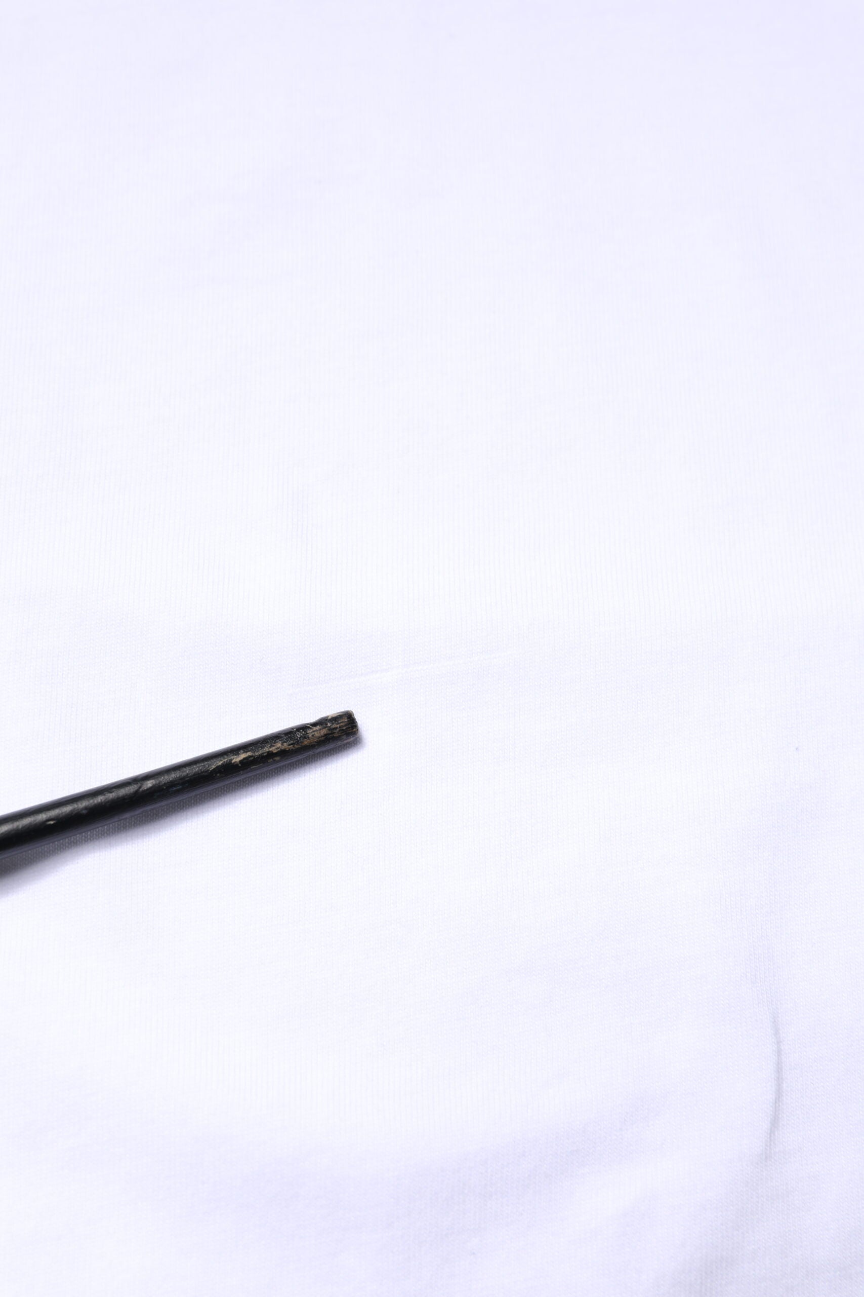 White Cotton Logo Patch Crew Neck T-shirt