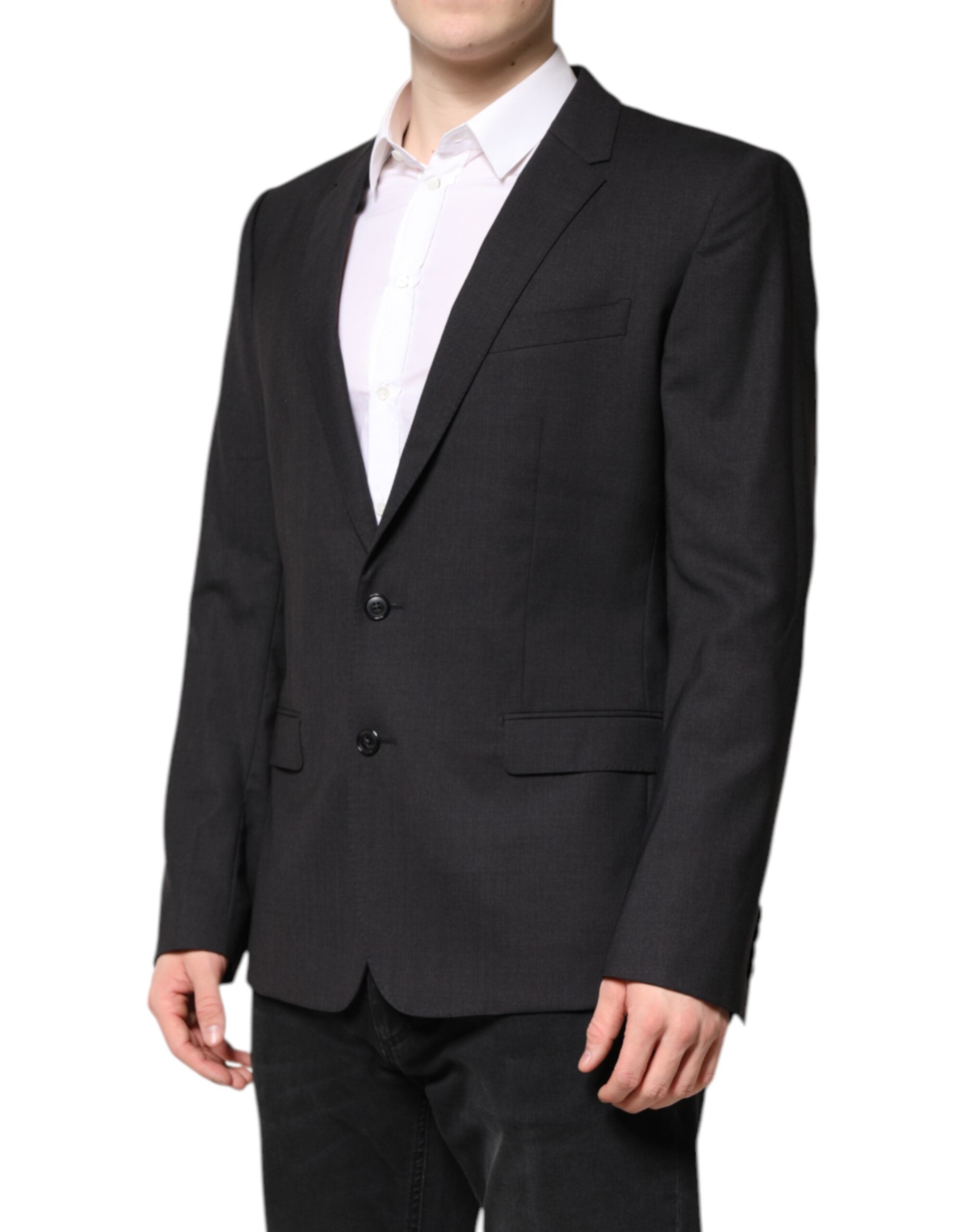 Dark Gray MARTINI Single Breasted Jacket