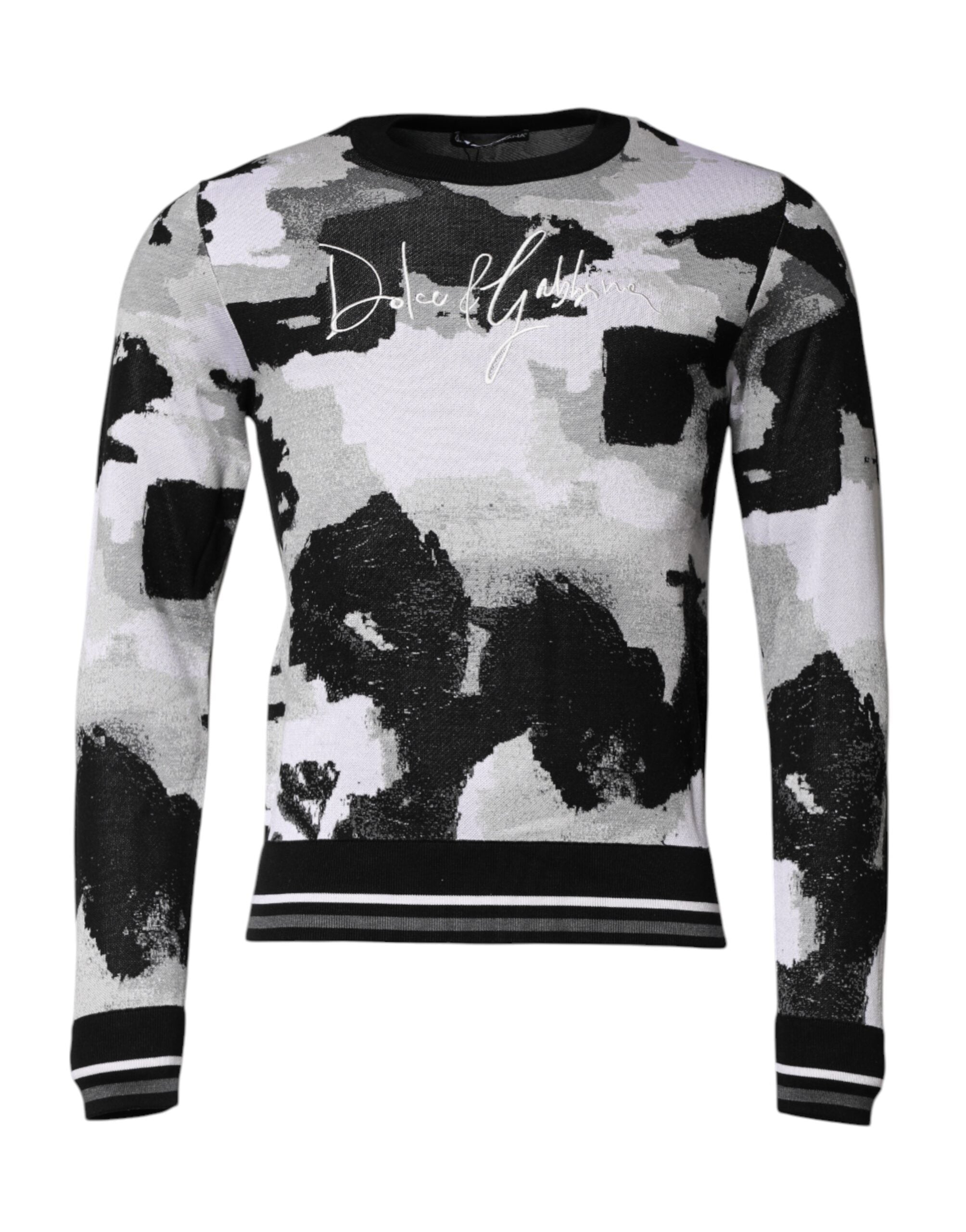 Multicolor Logo Crew Neck Pullover Sweater