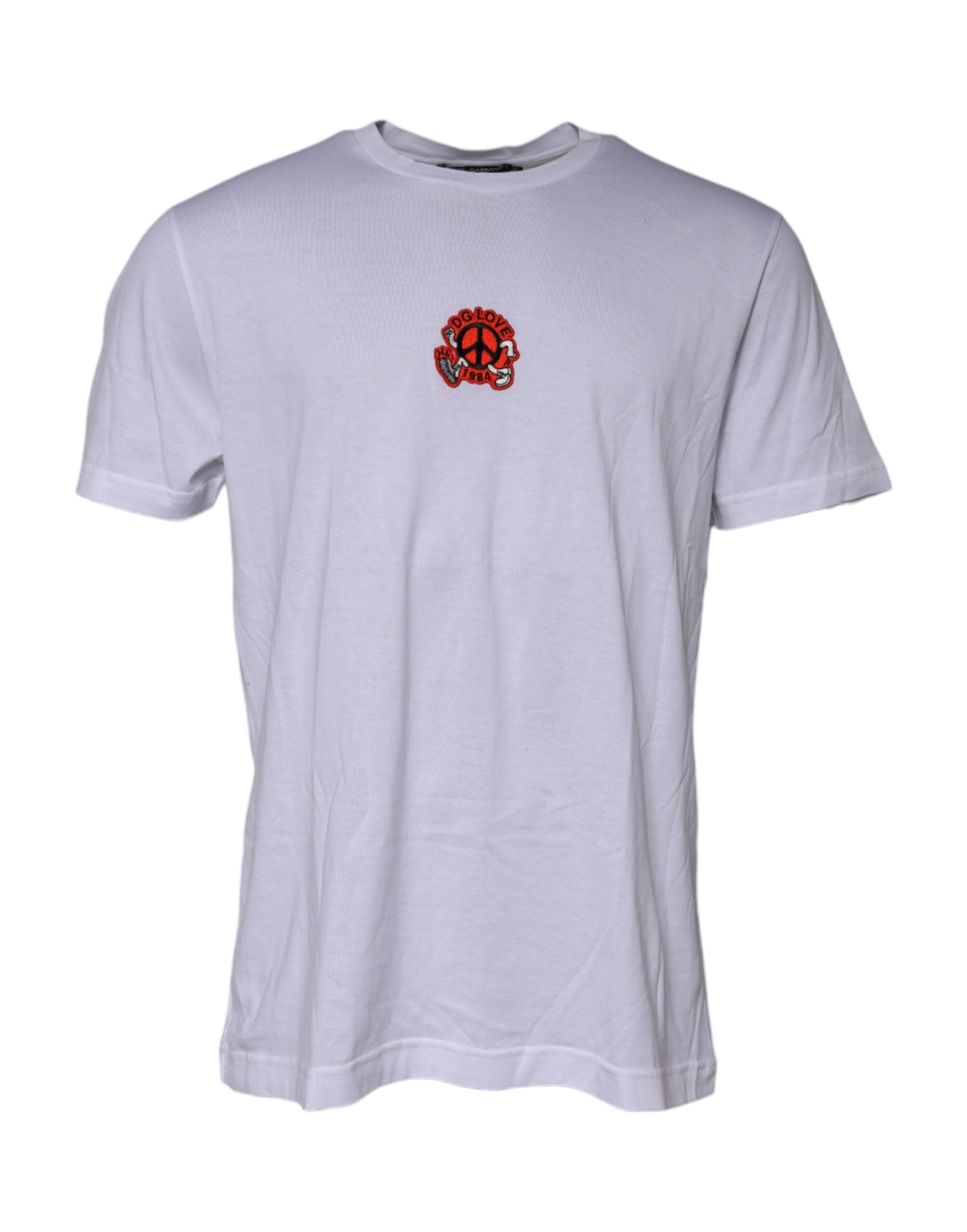 White DG LOVE Patch Short Sleeves T-shirt