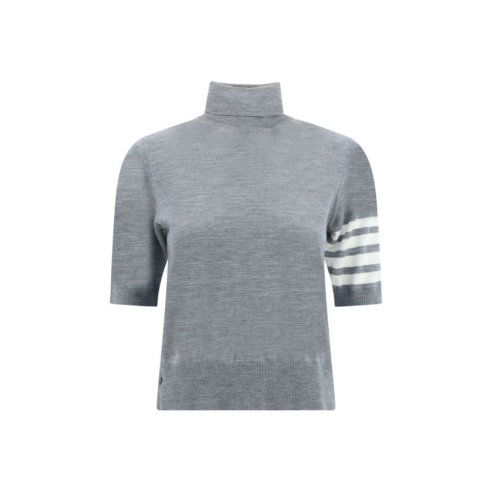 Gray Polyamide Turtleneck