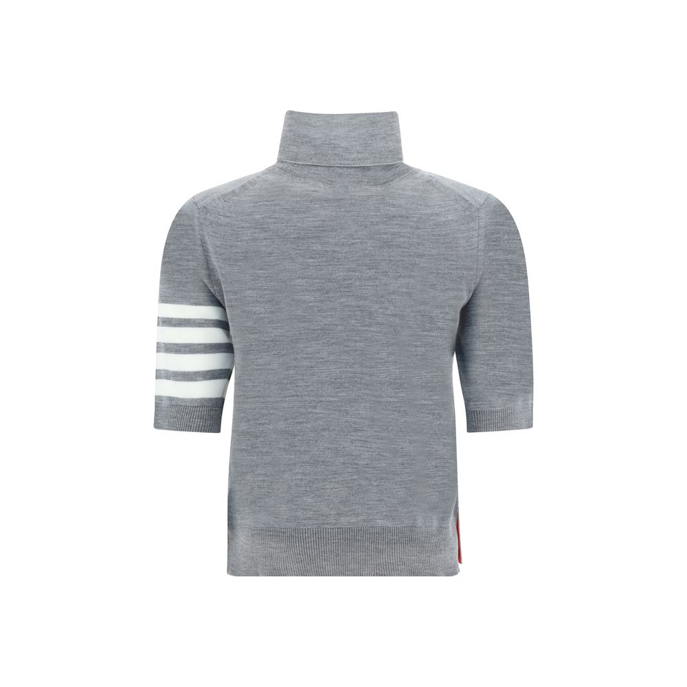 Gray Polyamide Turtleneck