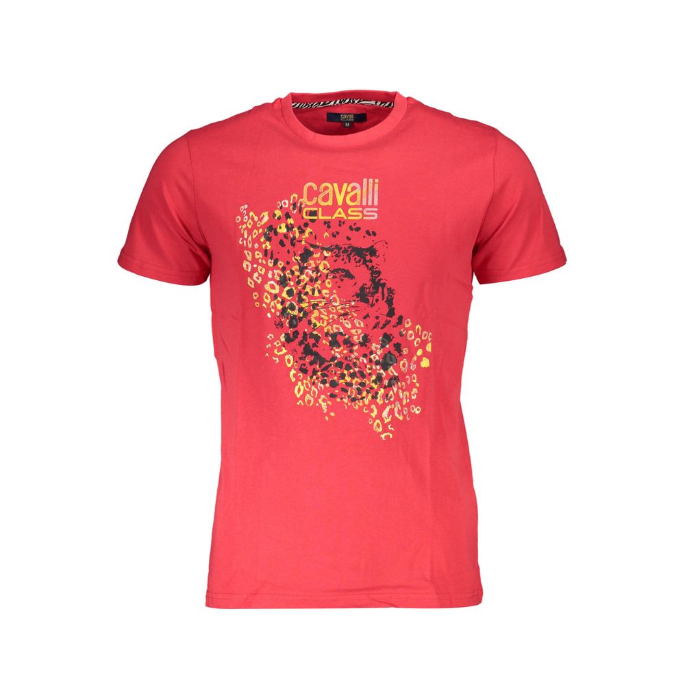 Red Cotton Men T-Shirt