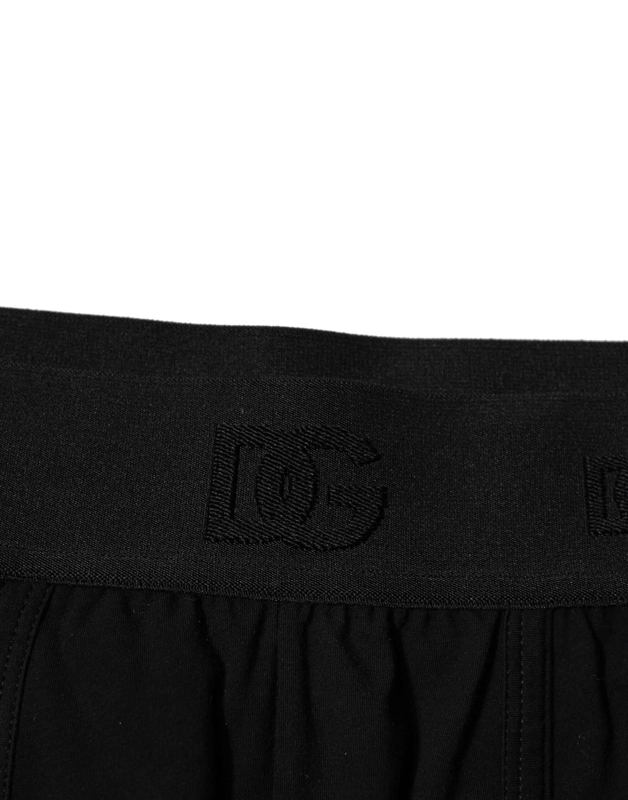 Black Cotton Stretch Regular Boxer Underwear