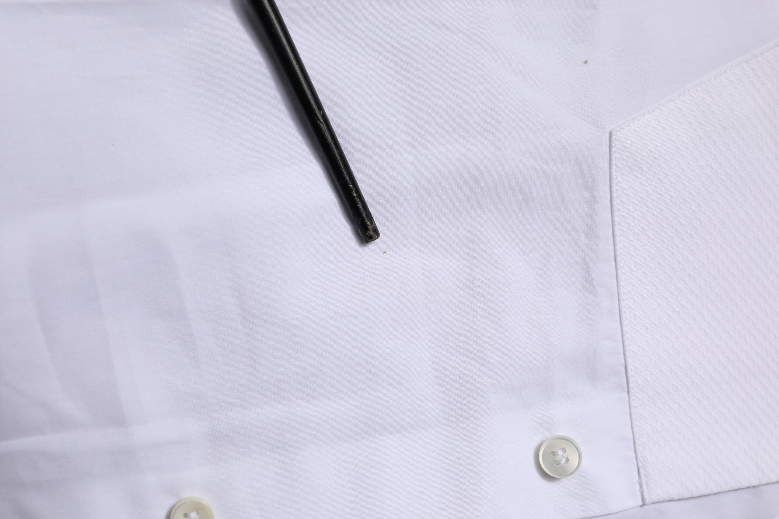 White Bib Cotton Poplin GOLD Formal Shirt