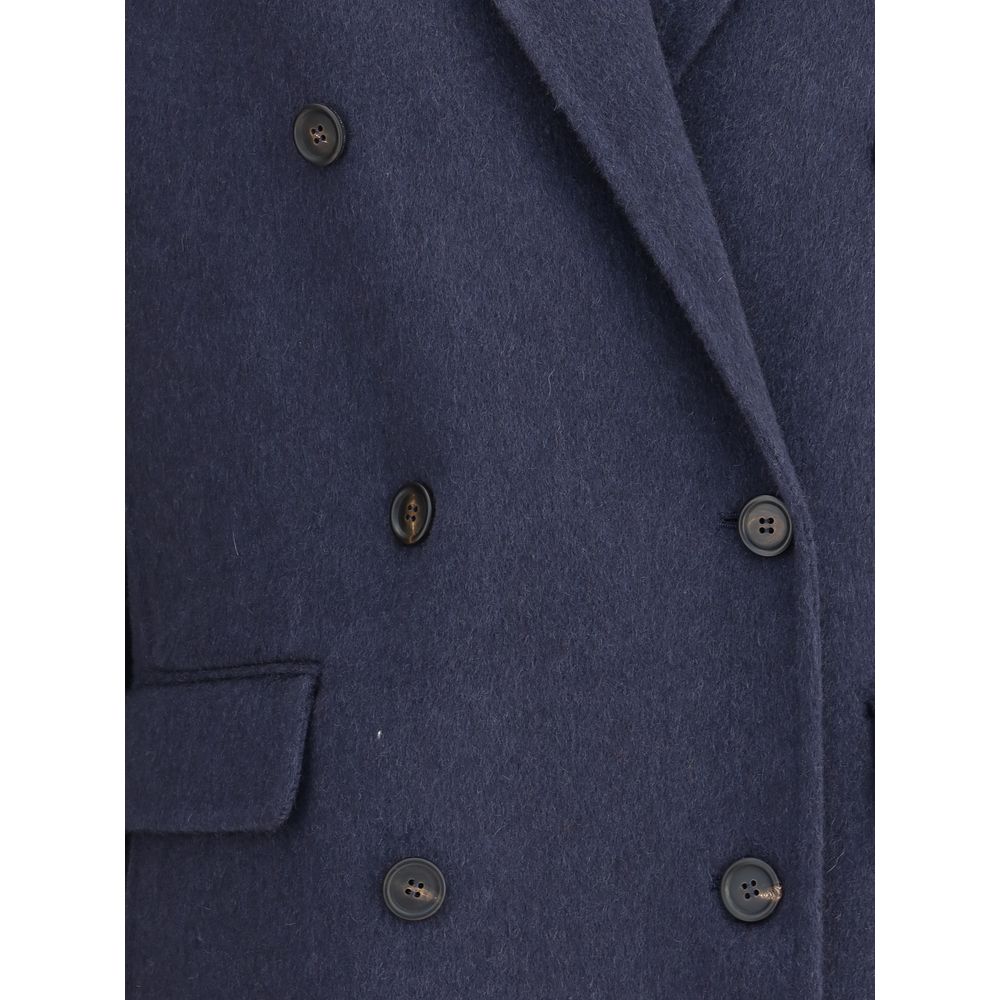 Blue Cashmere Coat
