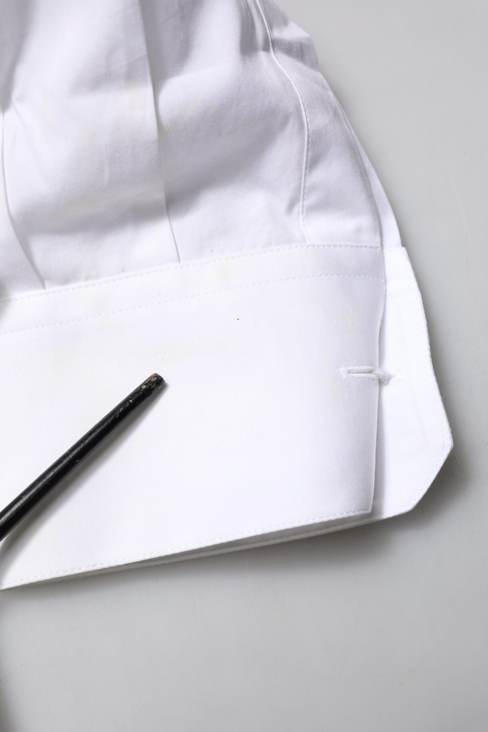 White GOLD Bib Poplin Dress Men Formal Shirt