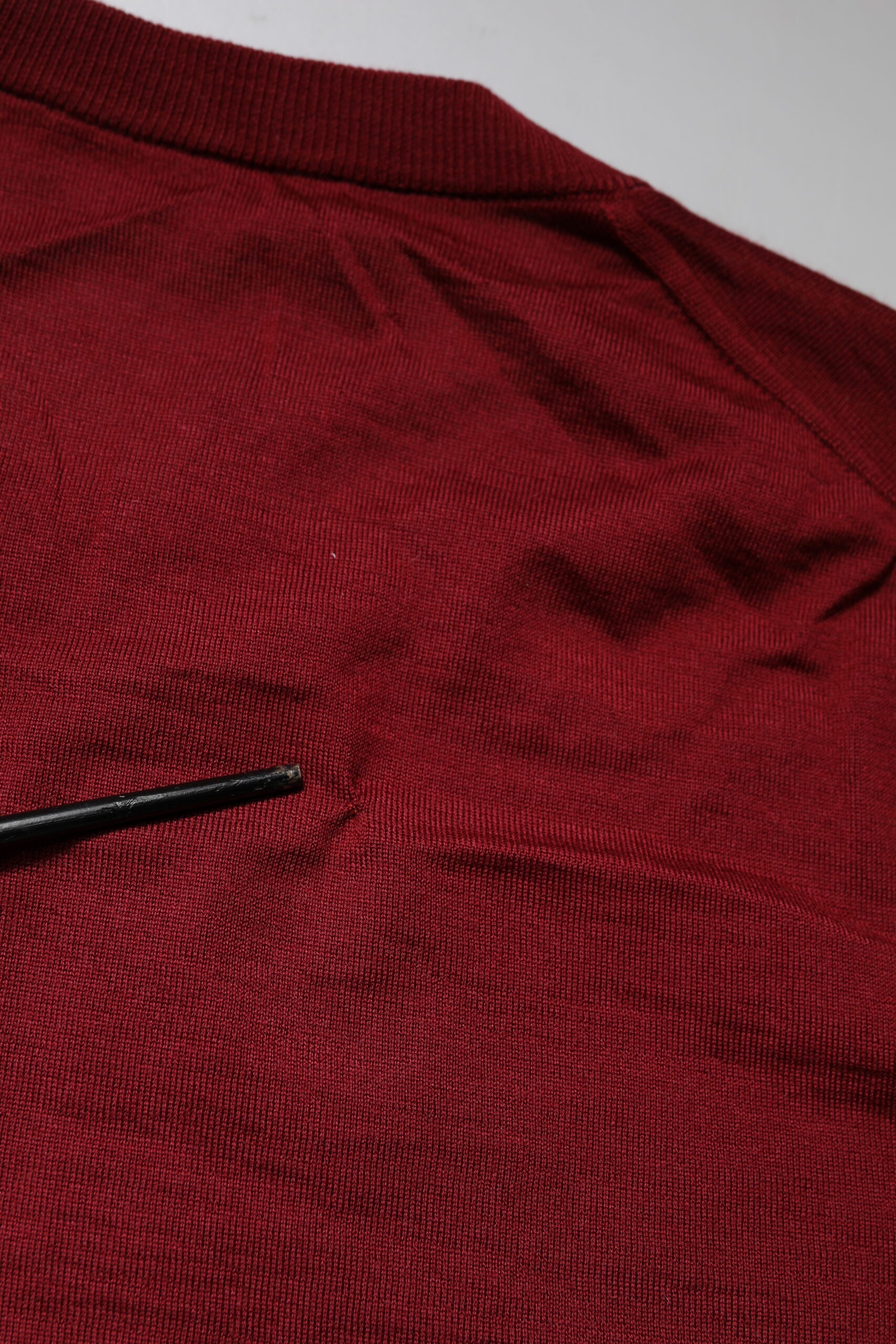 Maroon Cashmere Crew Neck Sweatshirt Sweater