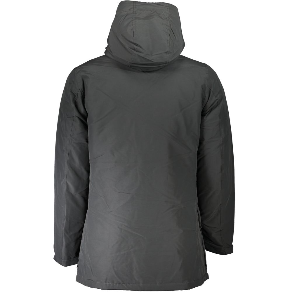 Gray Cotton Men Jacket