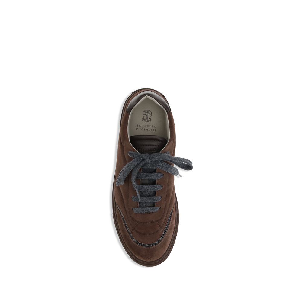 Brown Rubber Low Top Sneakers