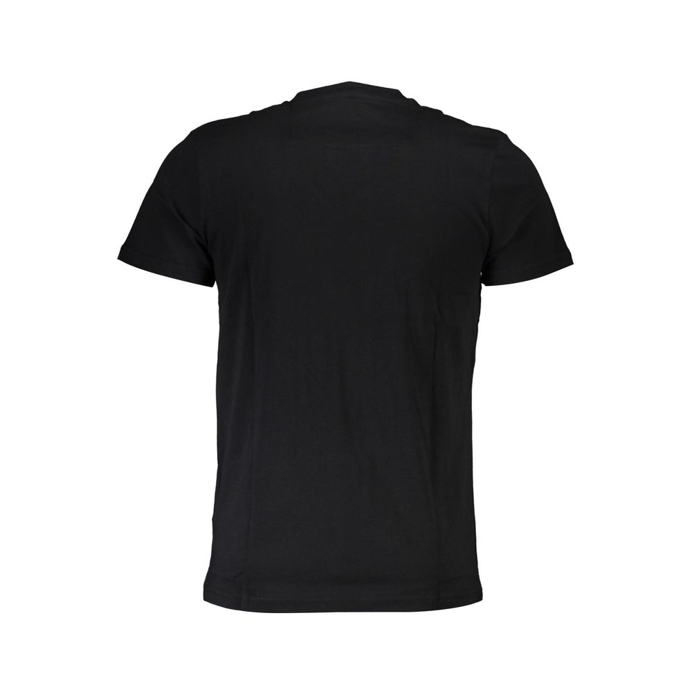 Black Cotton Men T-Shirt