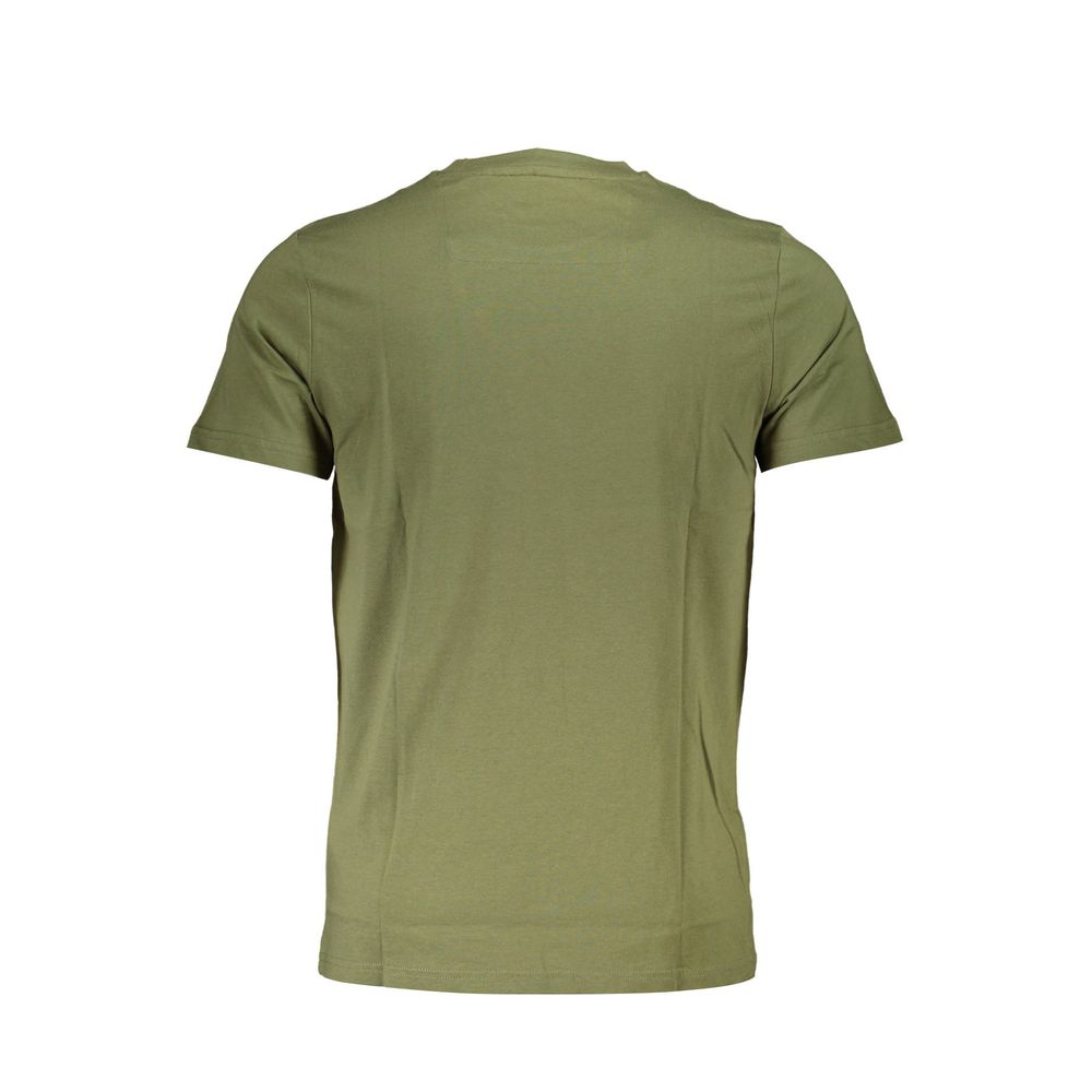 Green Cotton Men T-Shirt