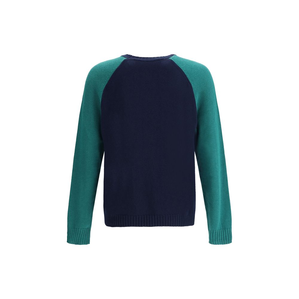 Blue Fleece Wool Sweatshirt