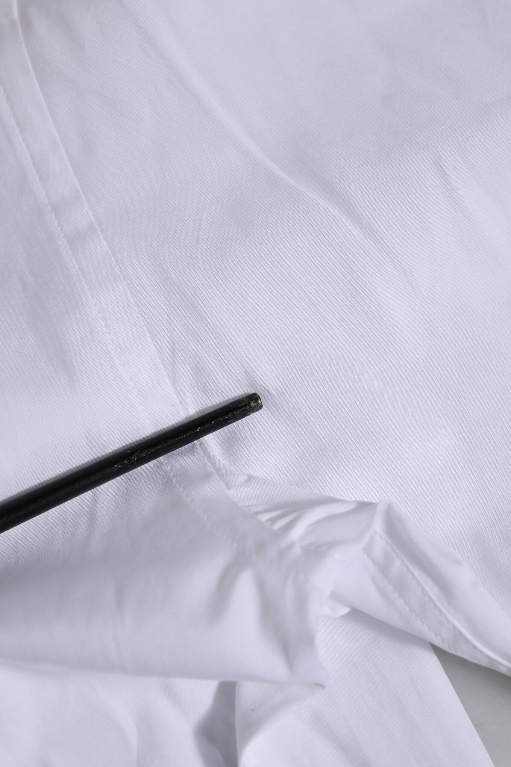 White Cotton Short Sleeves Men Formal Shirt