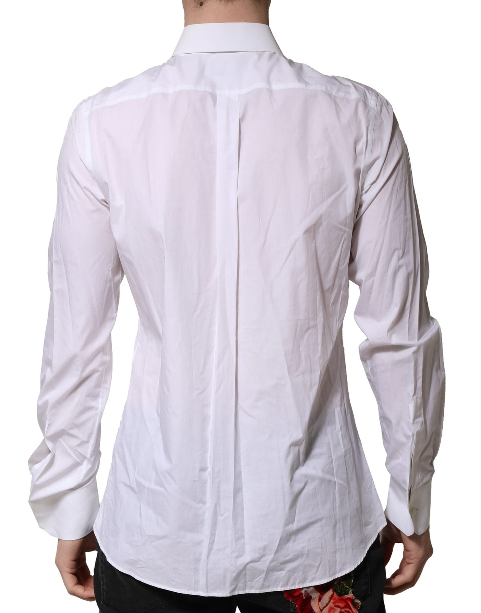 White Cotton MARTINI Long Sleeve Formal Shirt