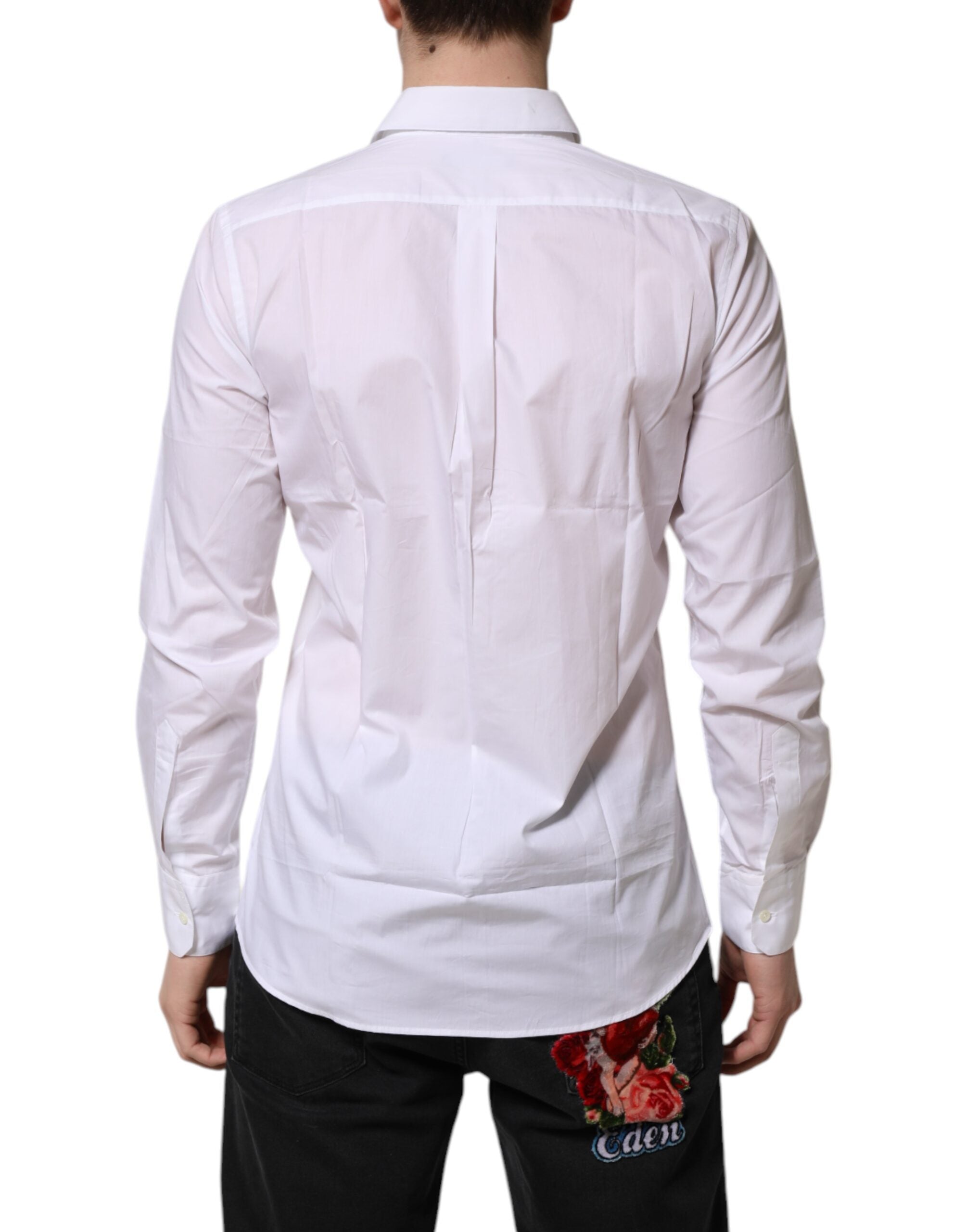 White Collared Long Sleeves Dress Formal Shirt