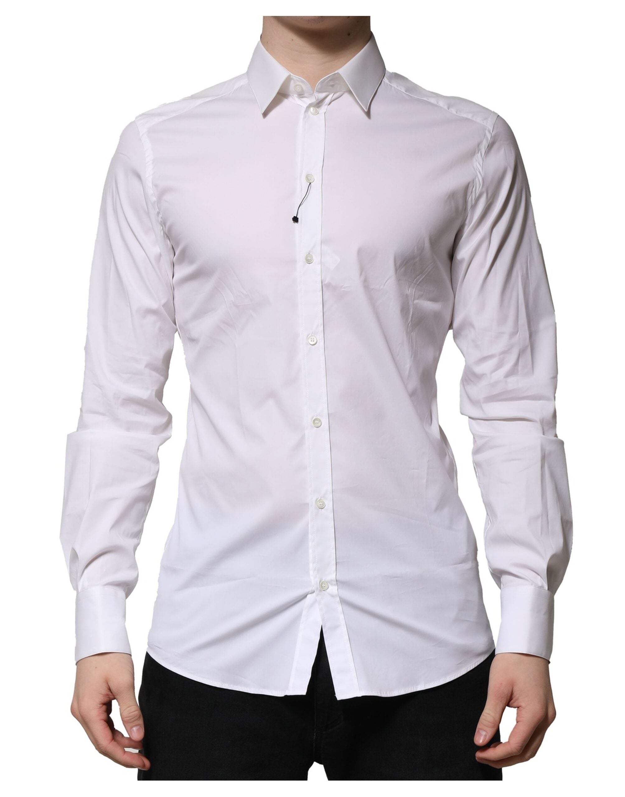 White GOLD Long Sleeve Dress Formal Shirt