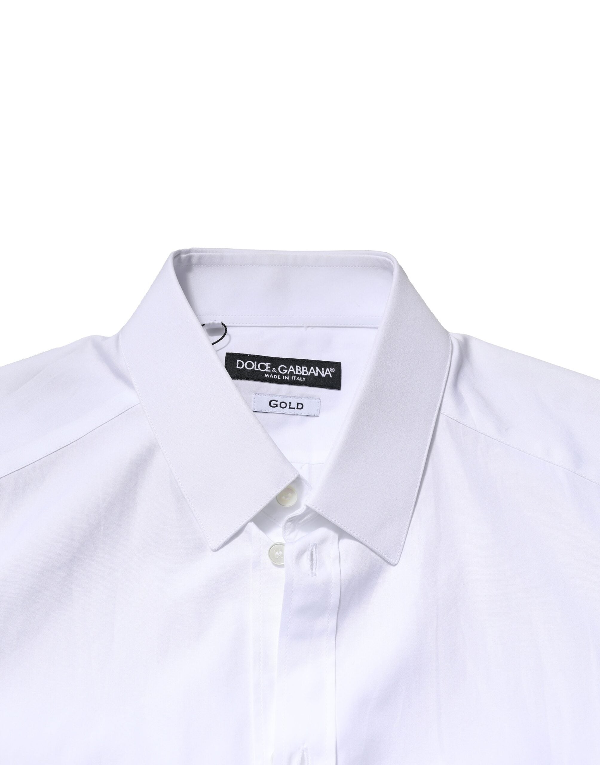 White GOLD Cotton Long Sleeves Men Formal Shirt