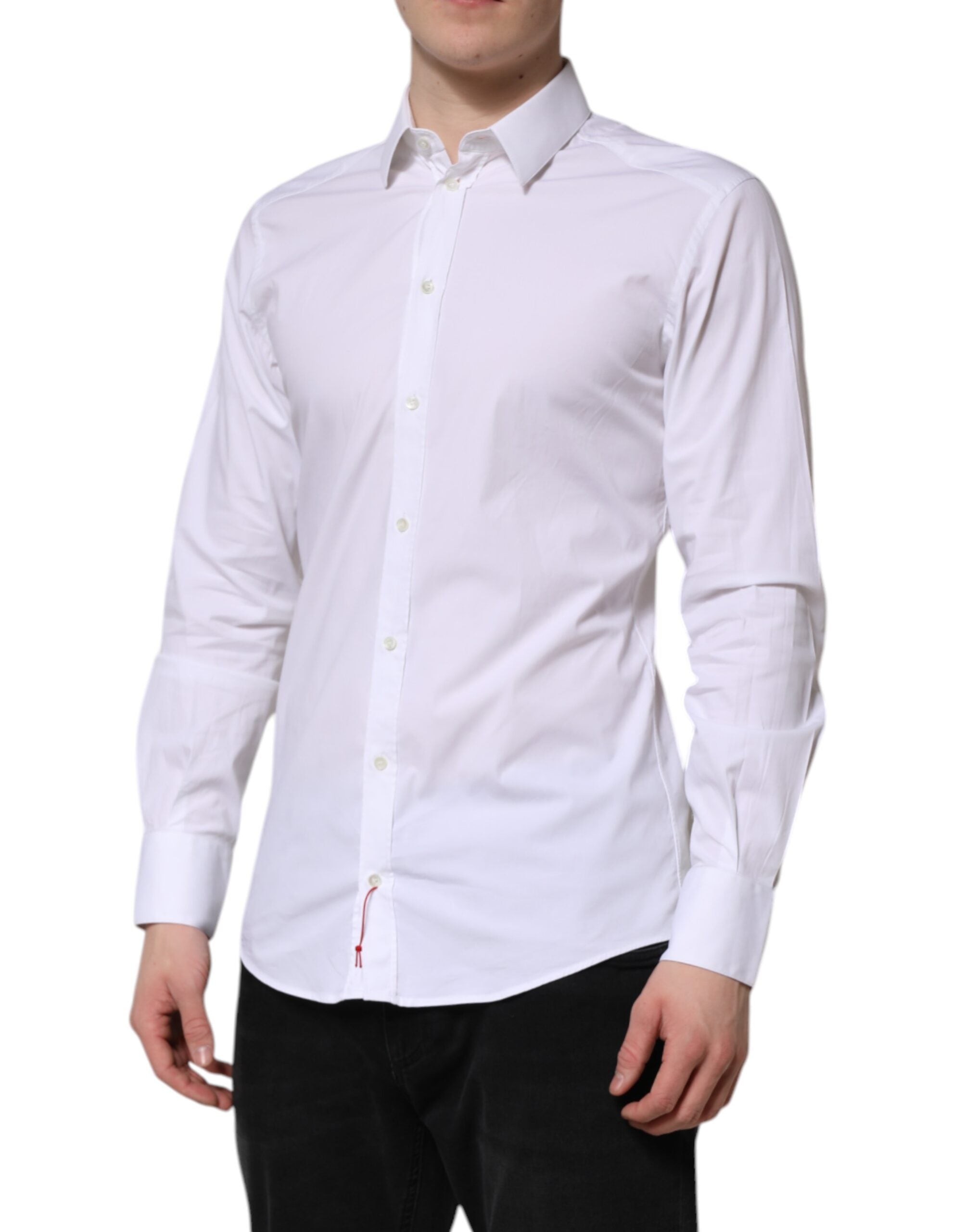 White GOLD Cotton Men Dress Formal Shirt