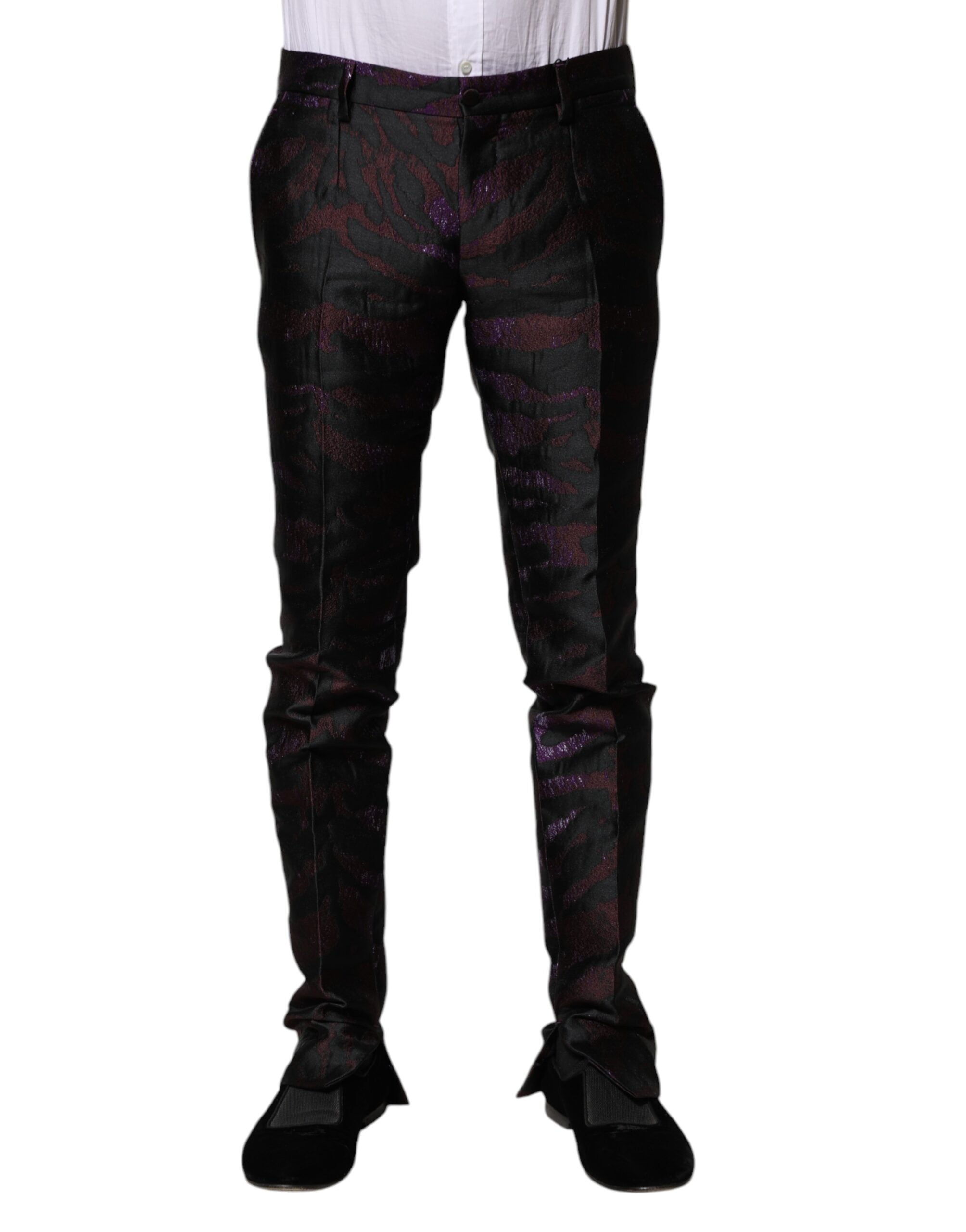 Multicolor Polyester Patterned Pants