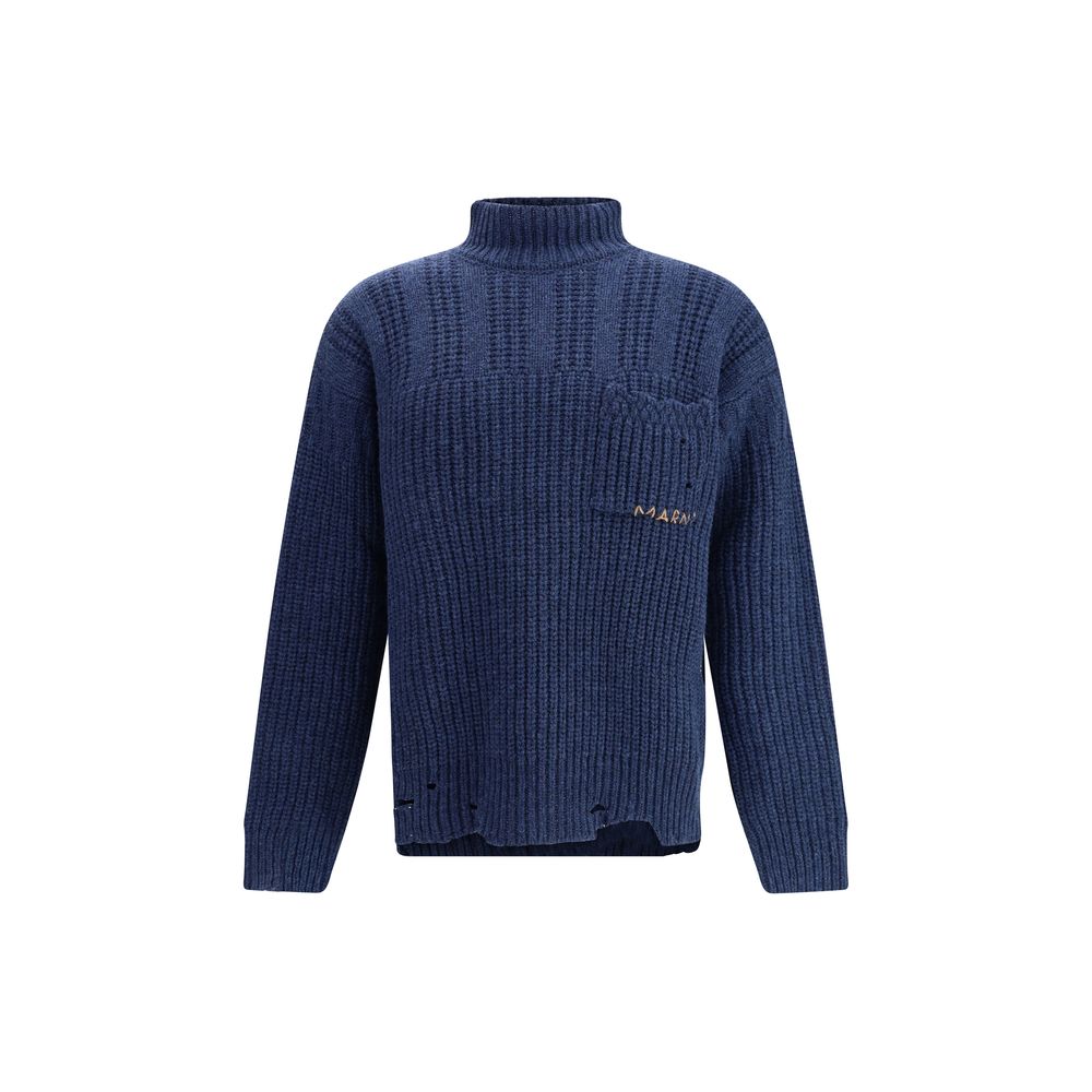 Blue Wool Sweatshirt