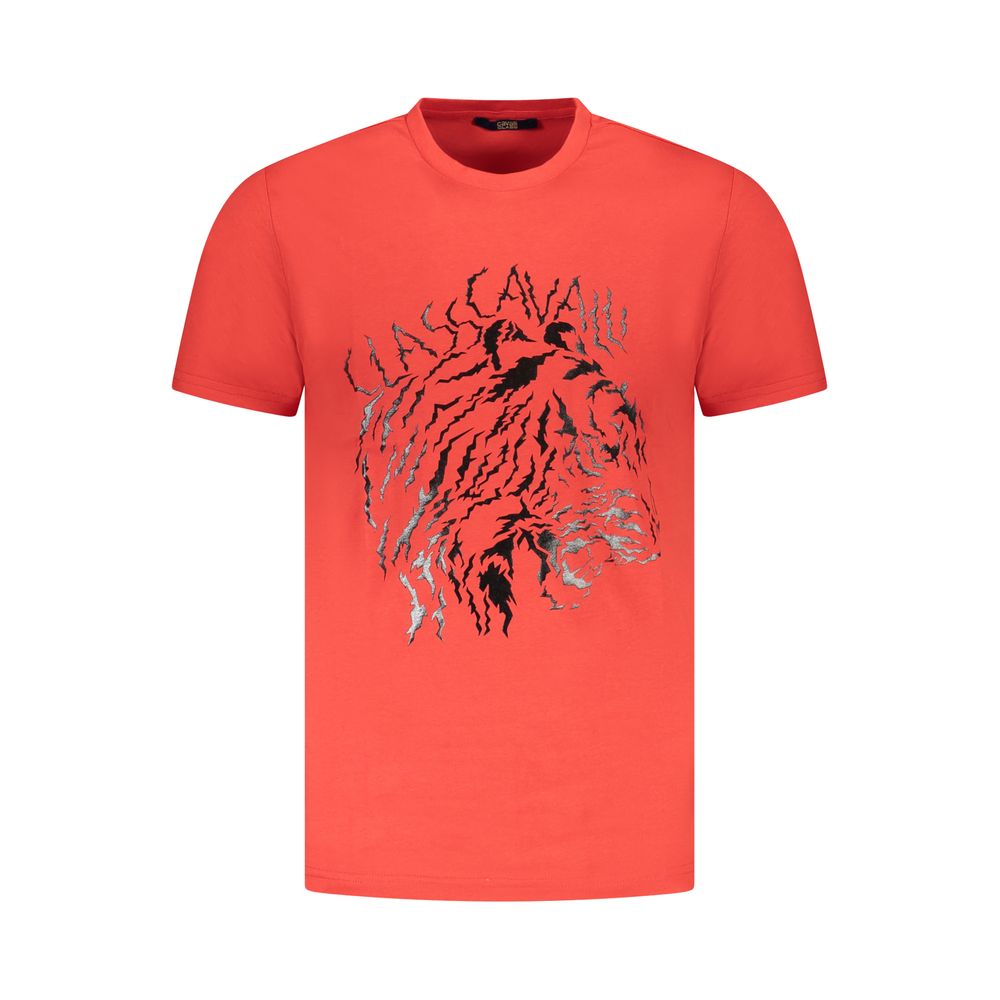 Red Cotton Men T-Shirt