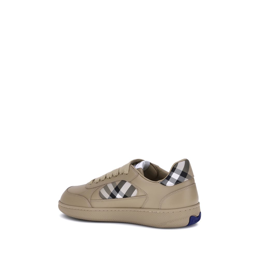 Beige Rubber Low Top Sneakers
