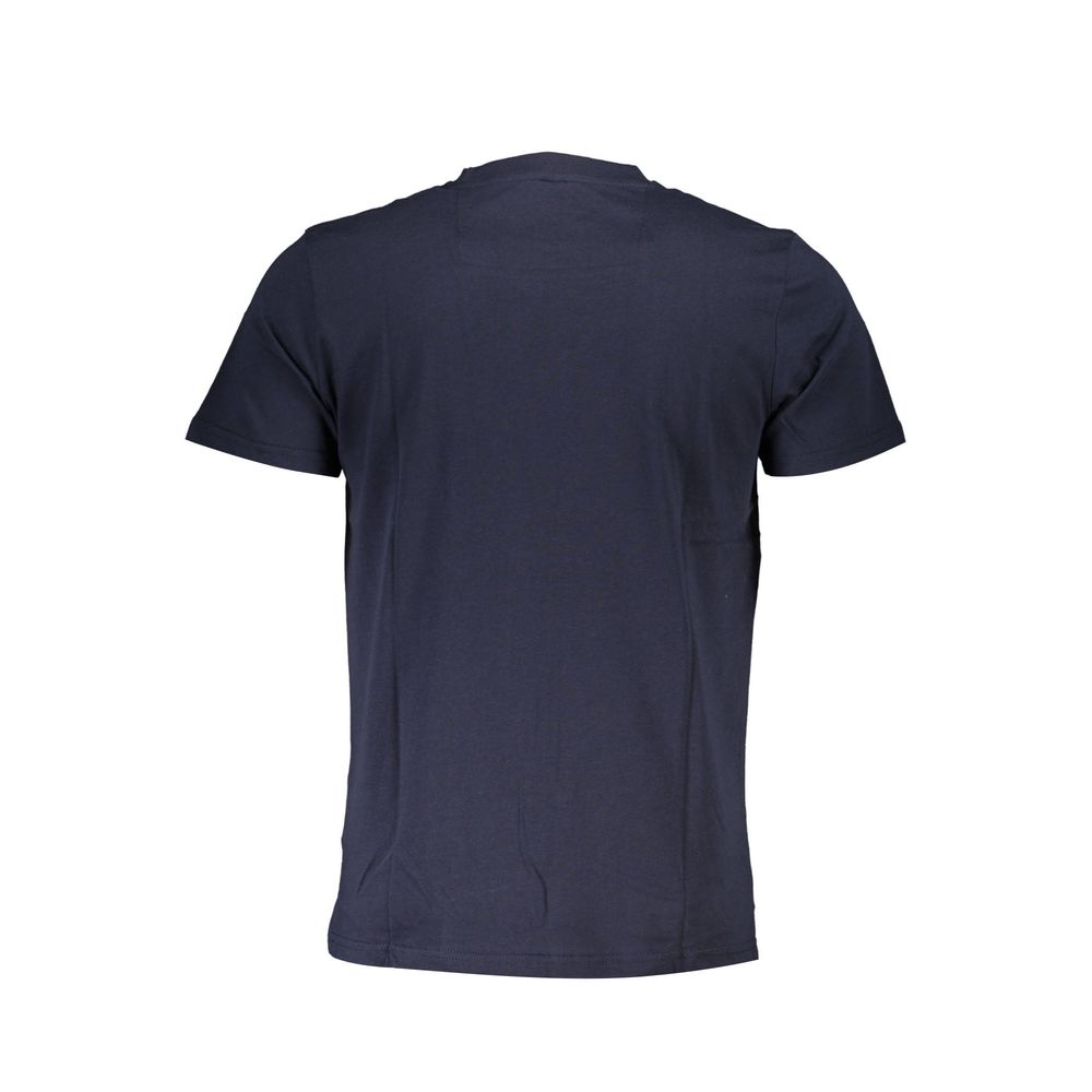 Blue Cotton Men T-Shirt