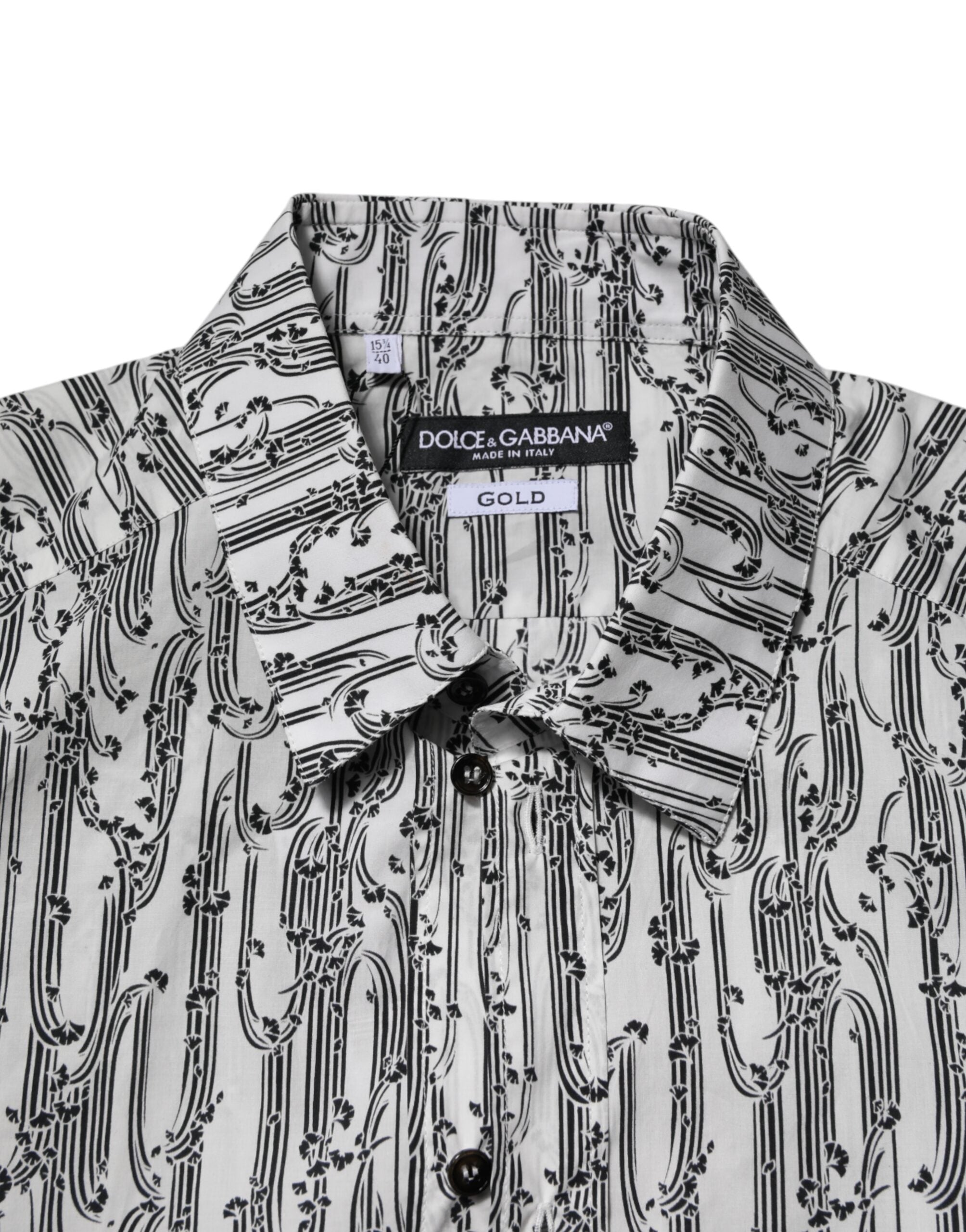 White Floral Print Casual Long Sleeves Shirt