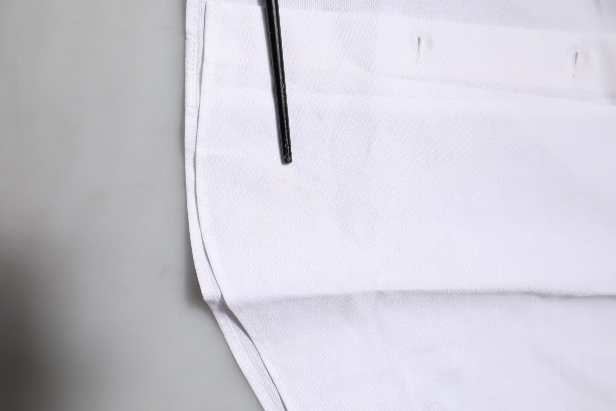 White Cotton GOLD Long Sleeves Dress Shirt