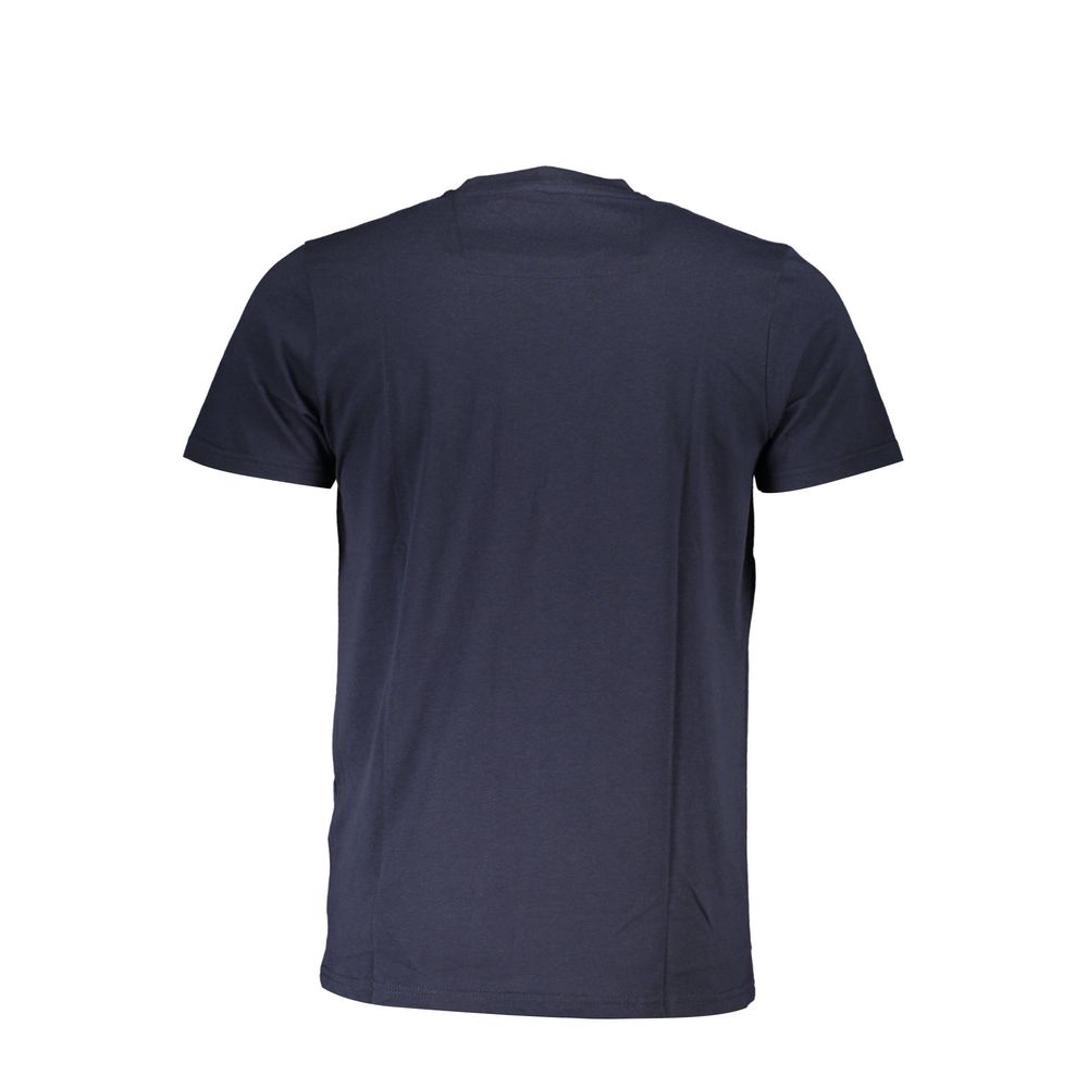 Blue Cotton Men T-Shirt