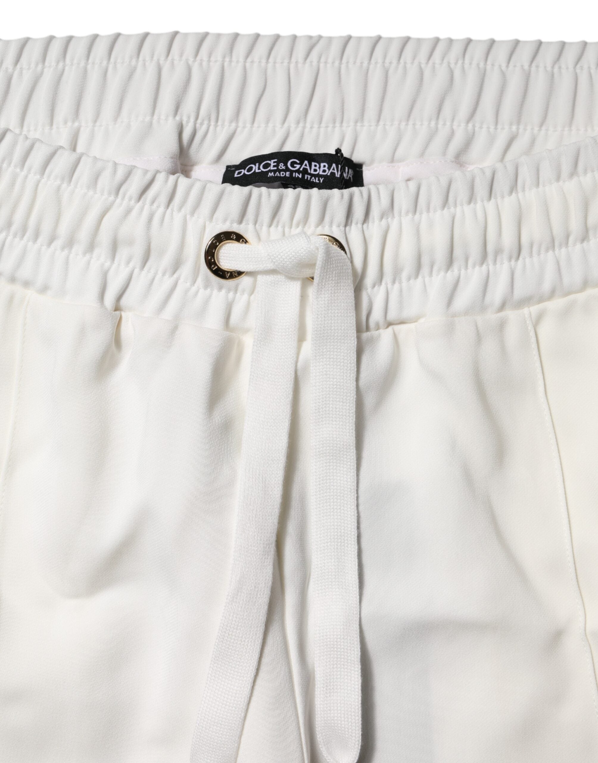 White Jogger Sweatpants Pants