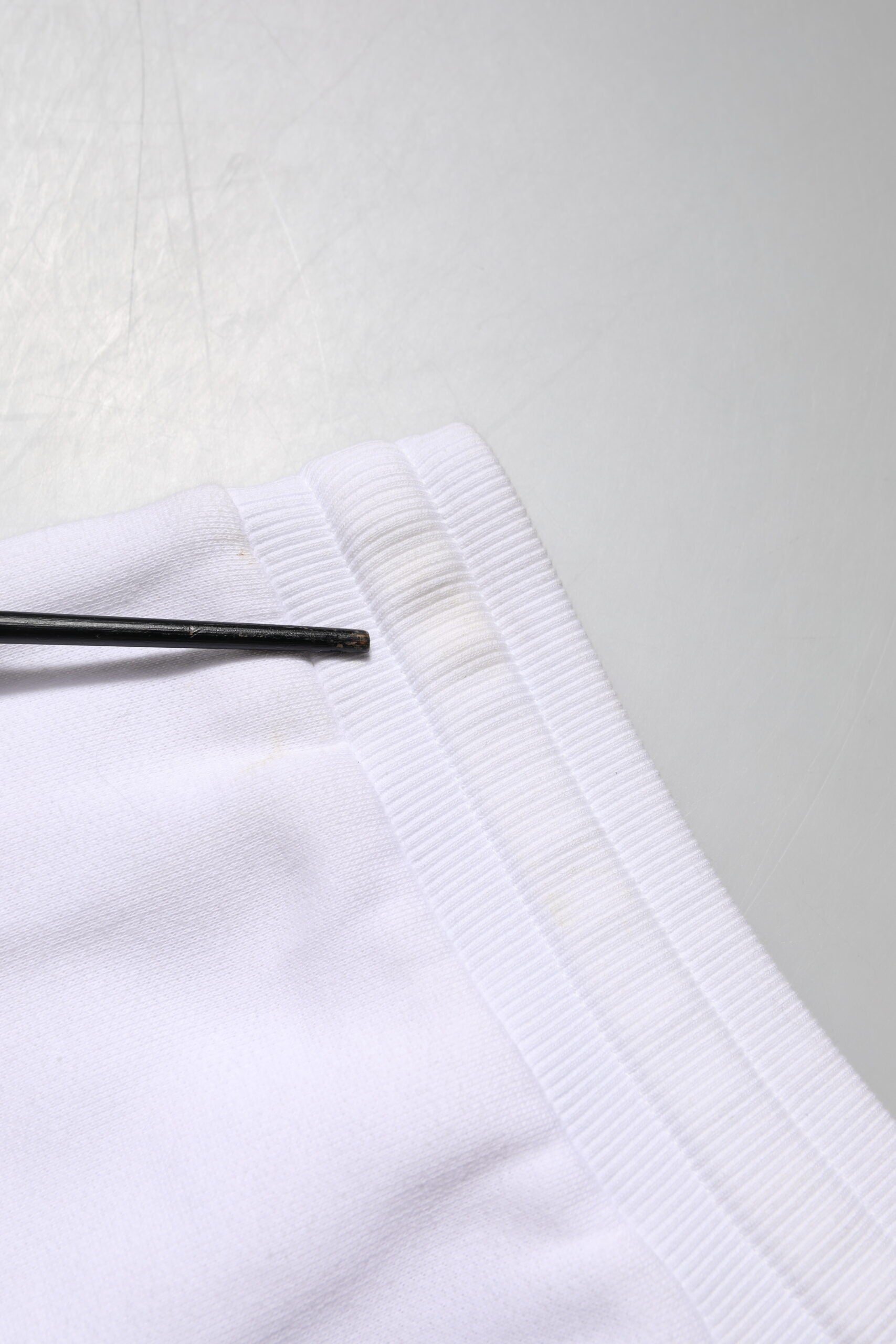 White Cotton Stretch Jogger Sweatpants Pants