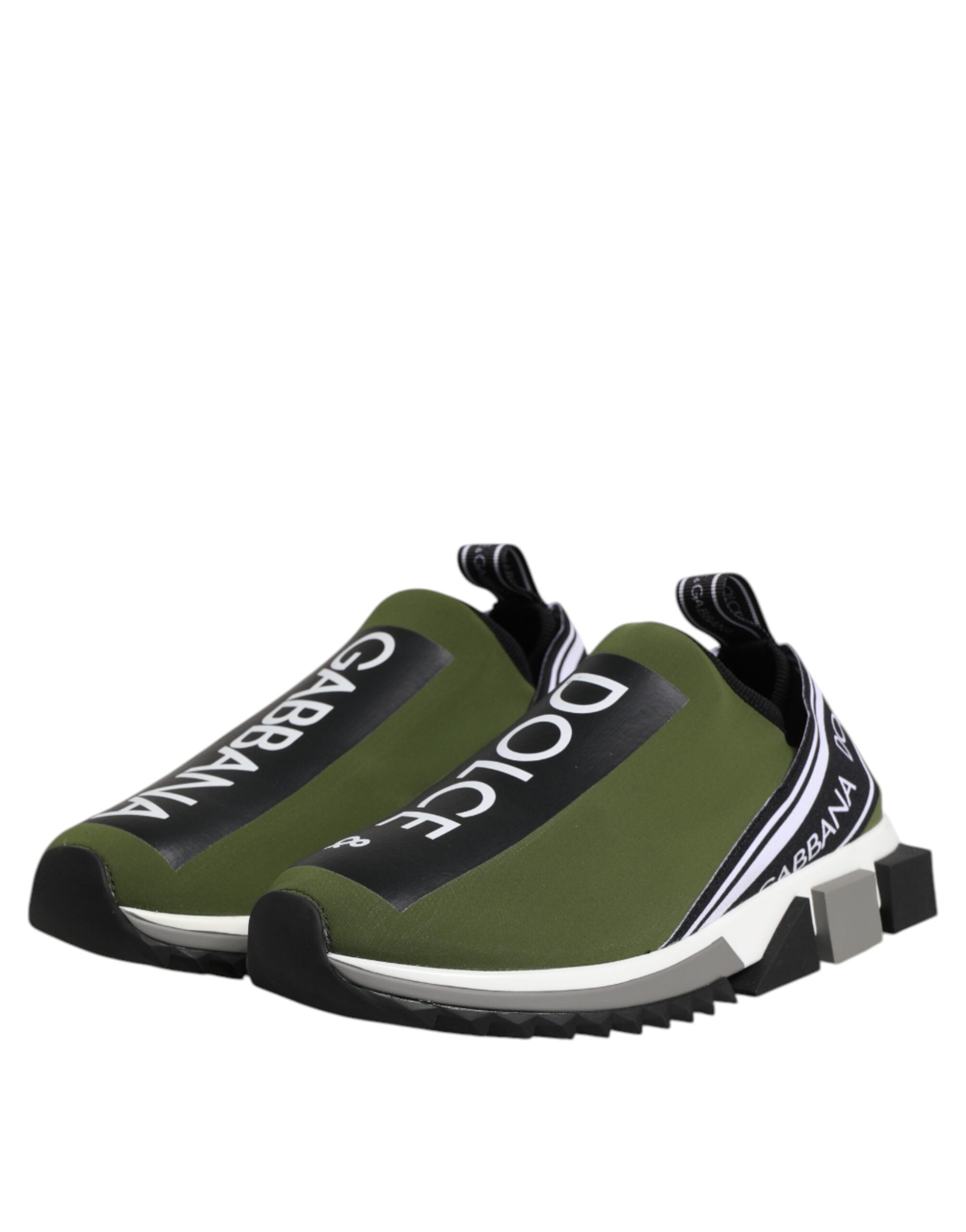 Green Black Slip On Sorrento Sneakers Shoes
