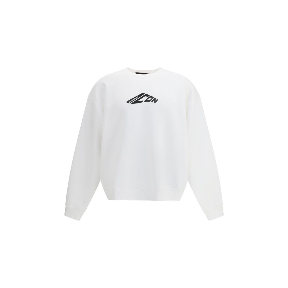 White Cotton Sweatshirt