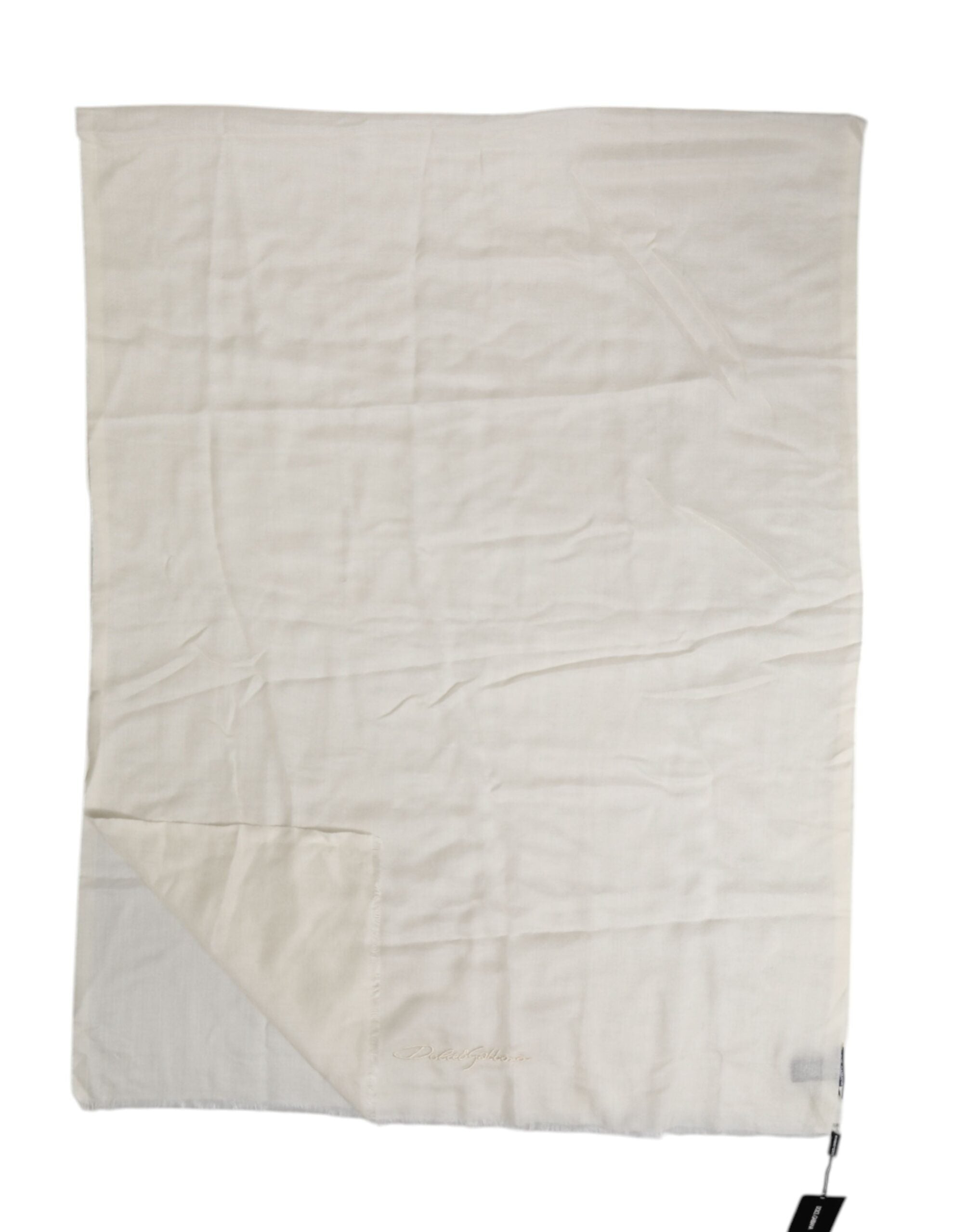 White Cashmere Neck Warmer Wrap Shawl Scarf