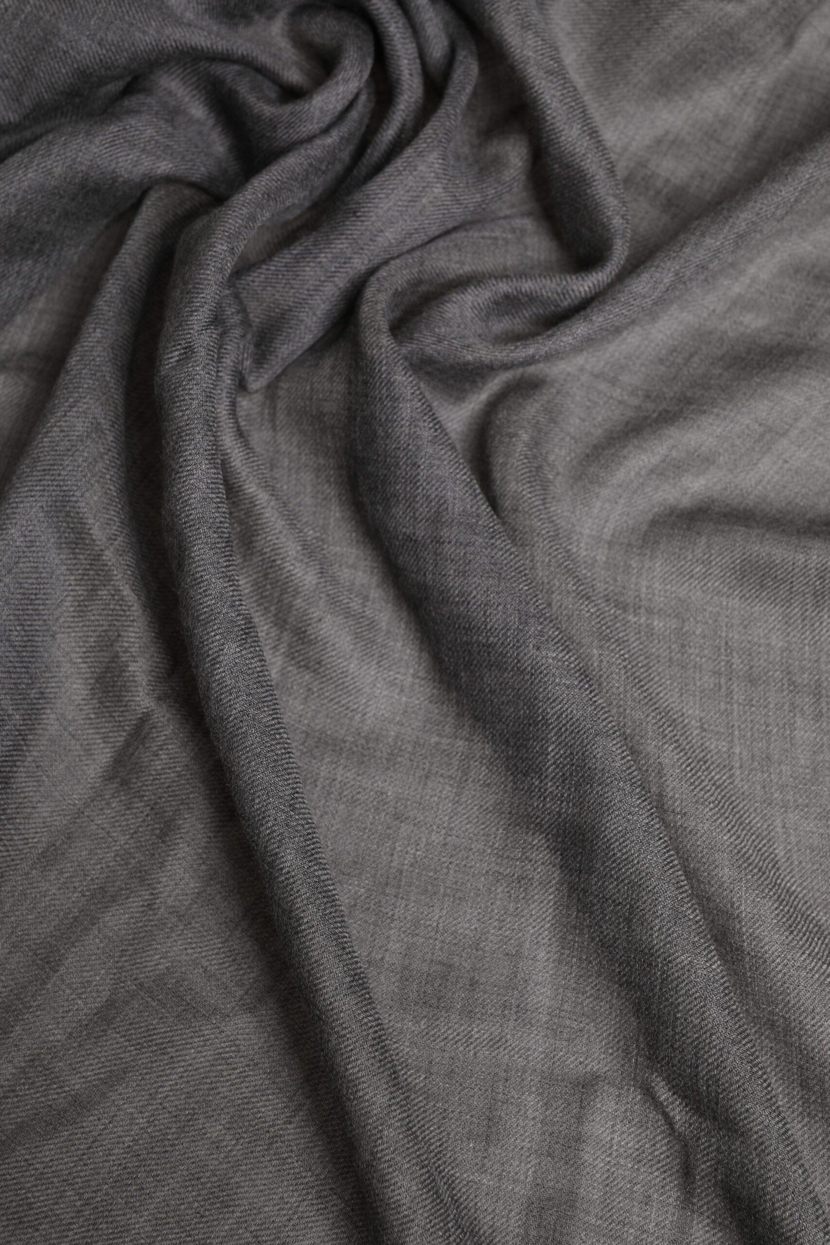 Gray Logo Print Neck Warmer Wrap Shawl Scarf