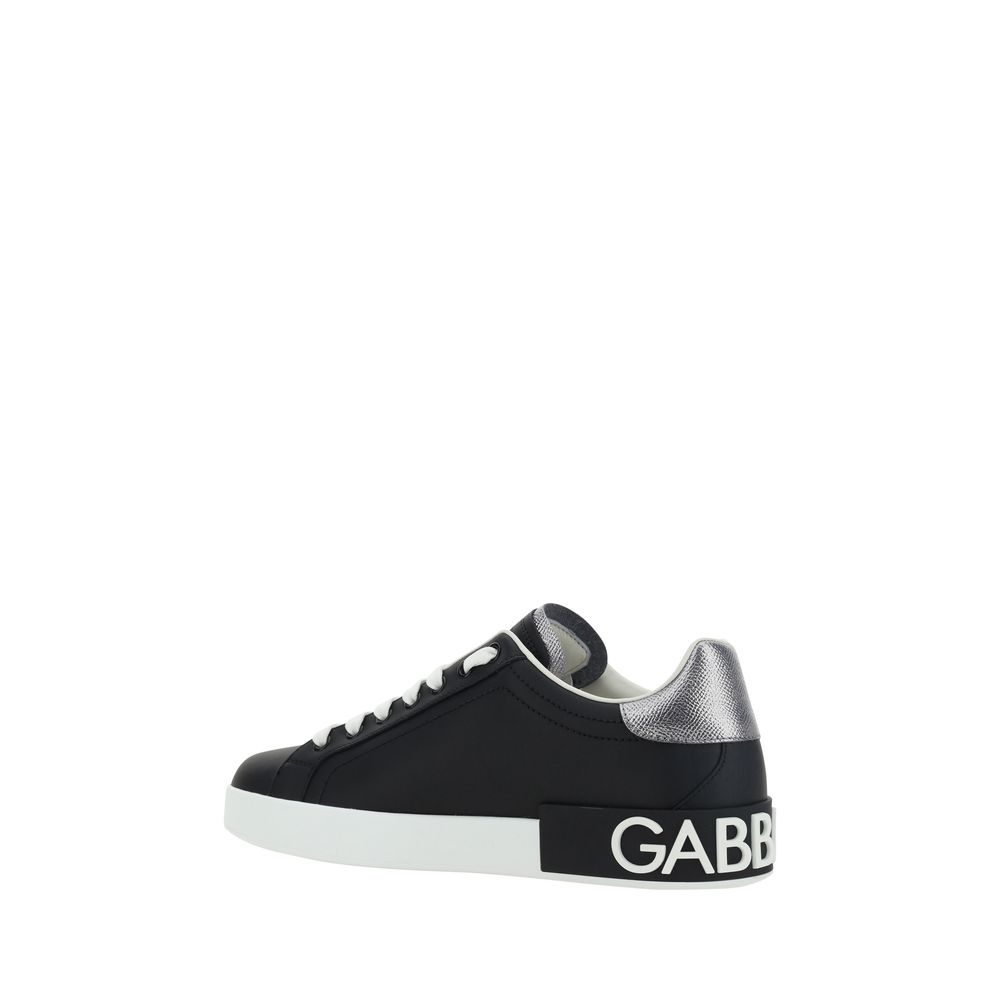 Black Calf Leather Bos Taurus Low Top Sneakers
