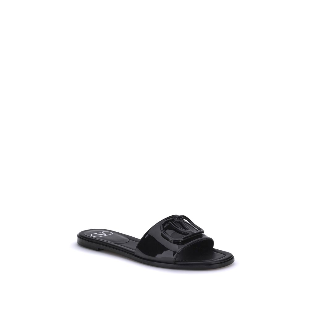Black Calf Leather Bos Taurus Sandals