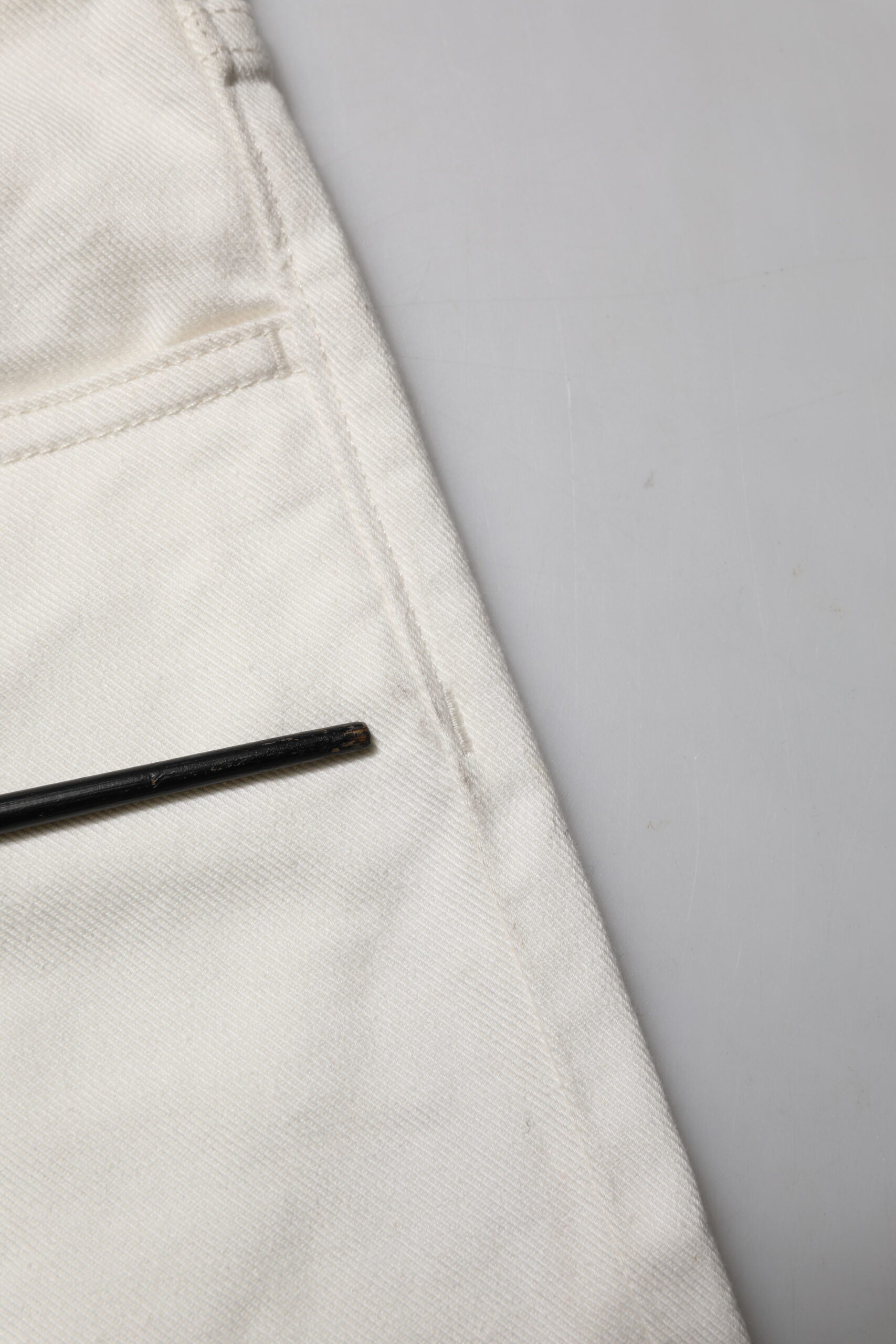 White Cotton Skinny Men Denim Jeans