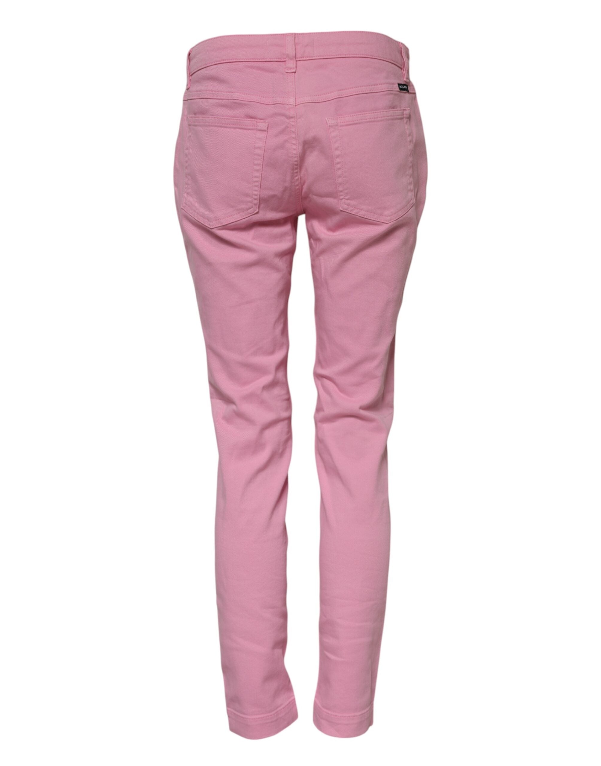 Pink Cotton PRETTY Skinny Denim Jeans