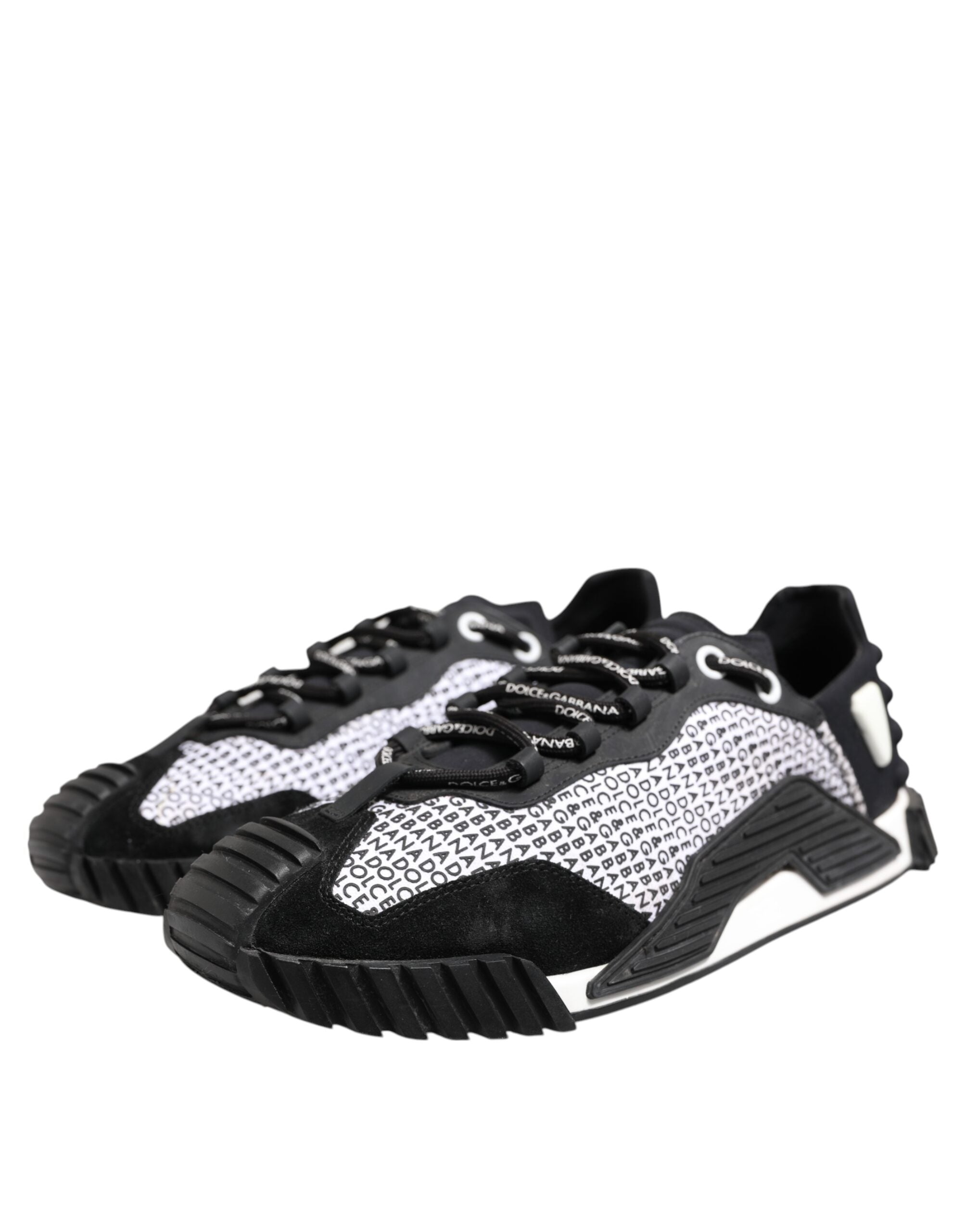 Black Logo Lace Up Low Top NS1 Sneakers Shoes