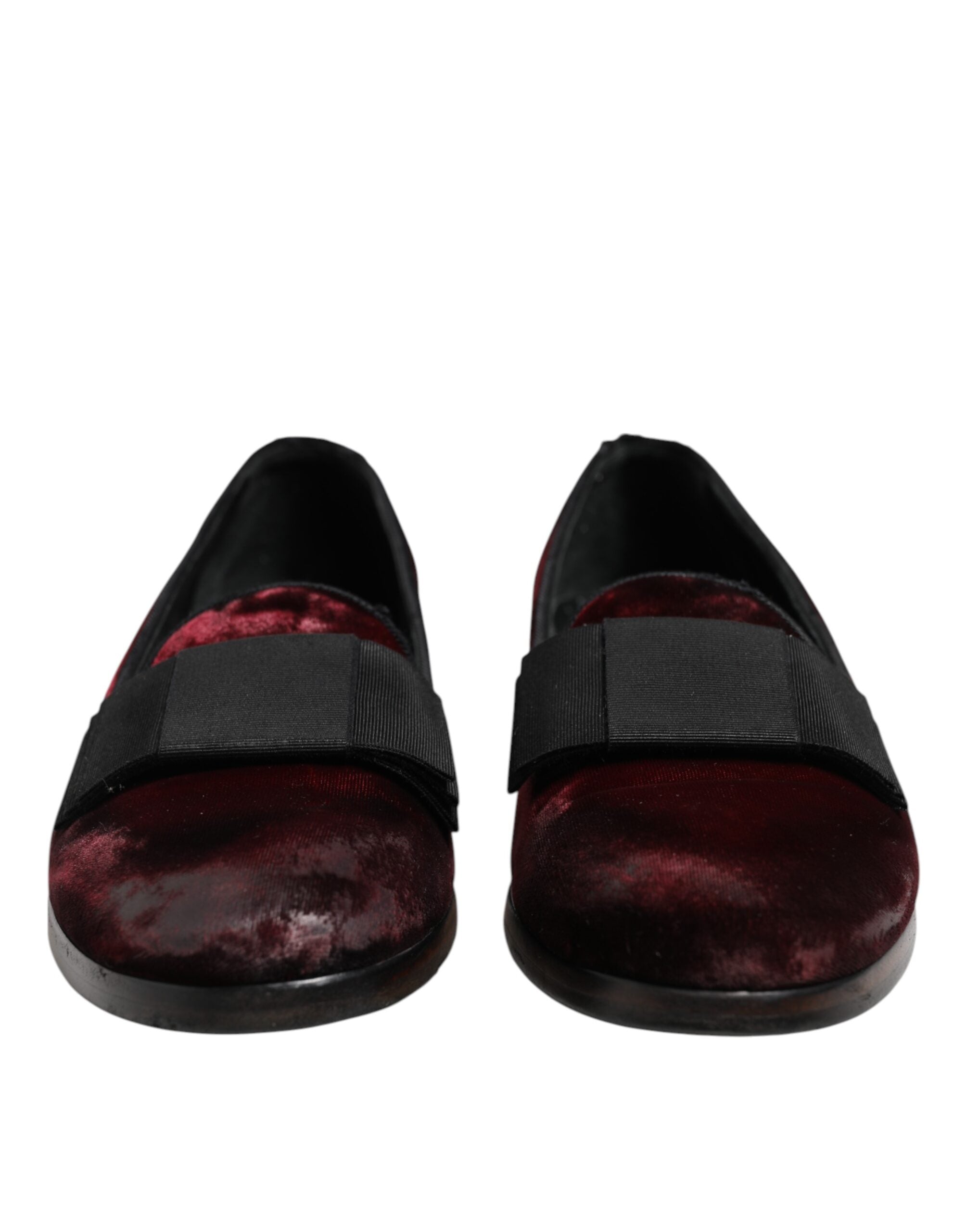 Red Velvet Men Slip On Loafers Dress Shoes