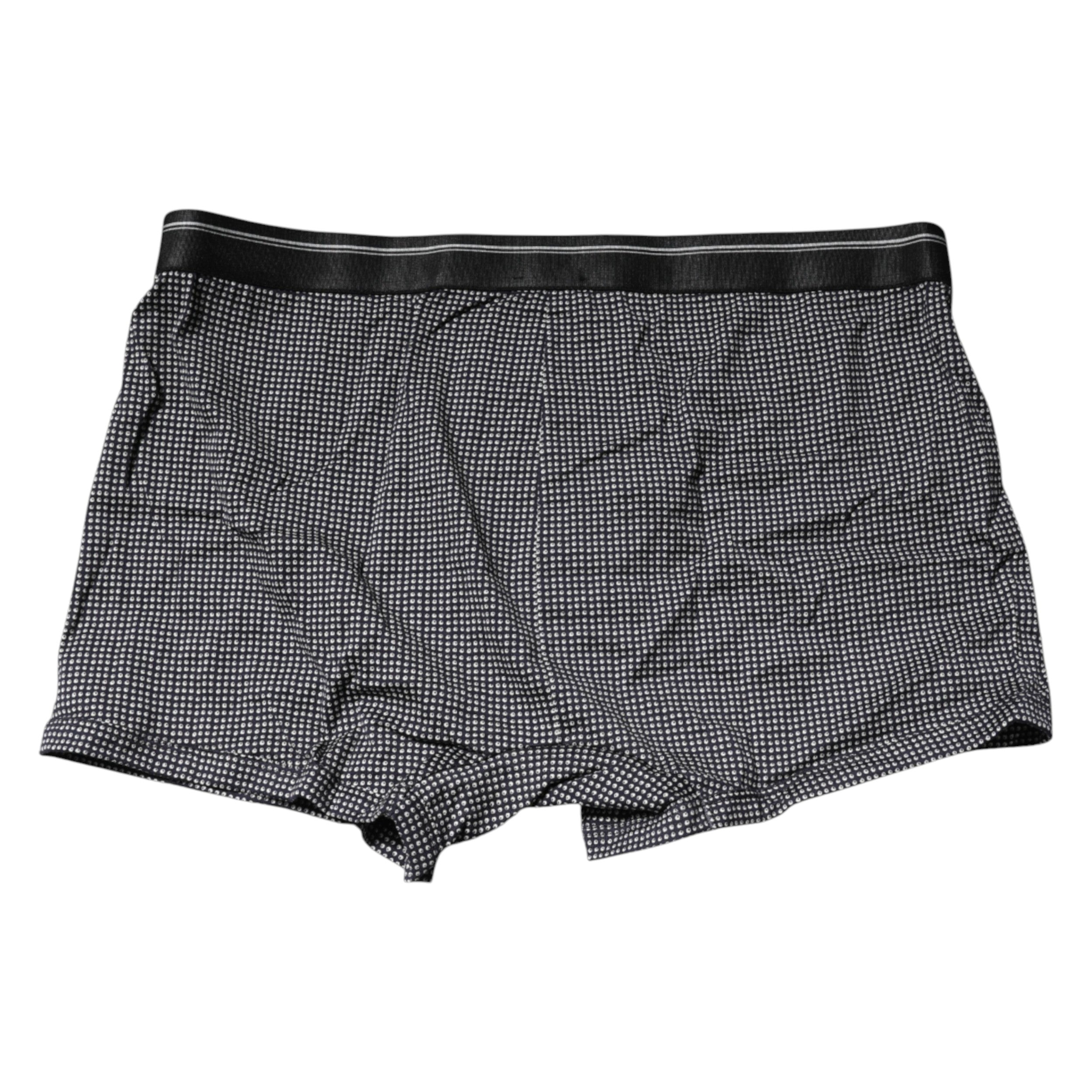 Gray Printed Cotton Boxer Short Underwear