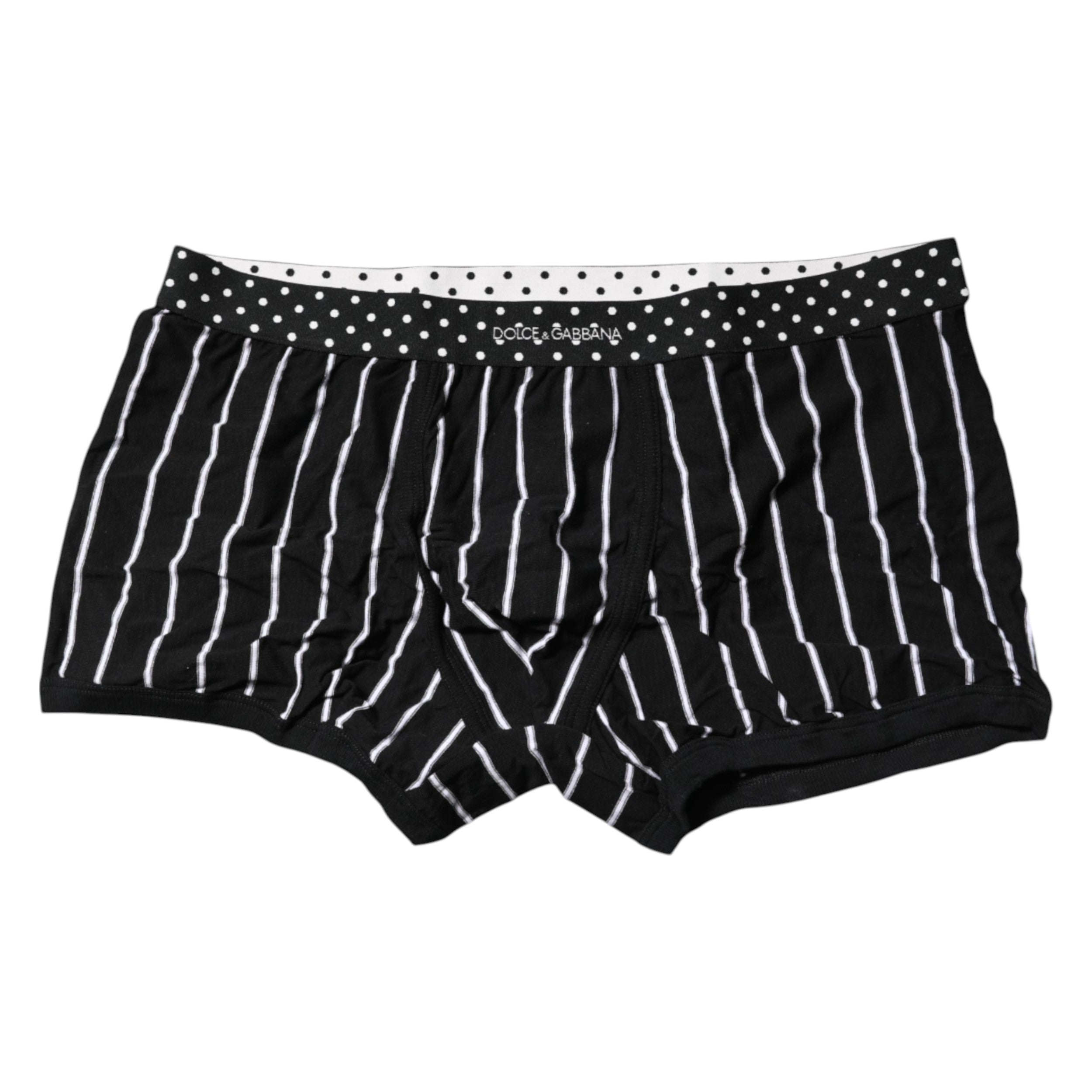 Black White Striped Regular Boxer Underwear